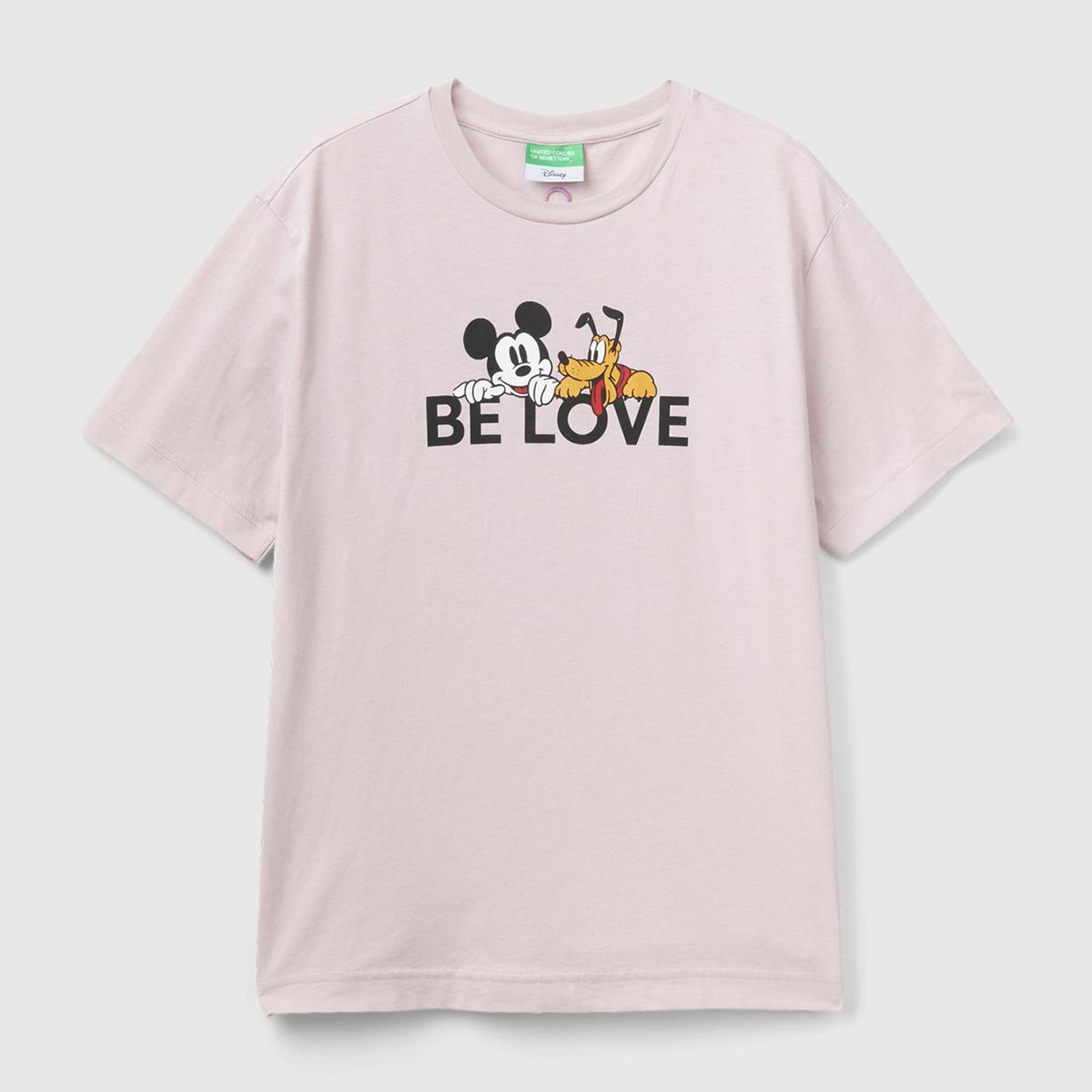 Unisex Gül Kurusu %100 Koton Disney Baskılı T-Shirt