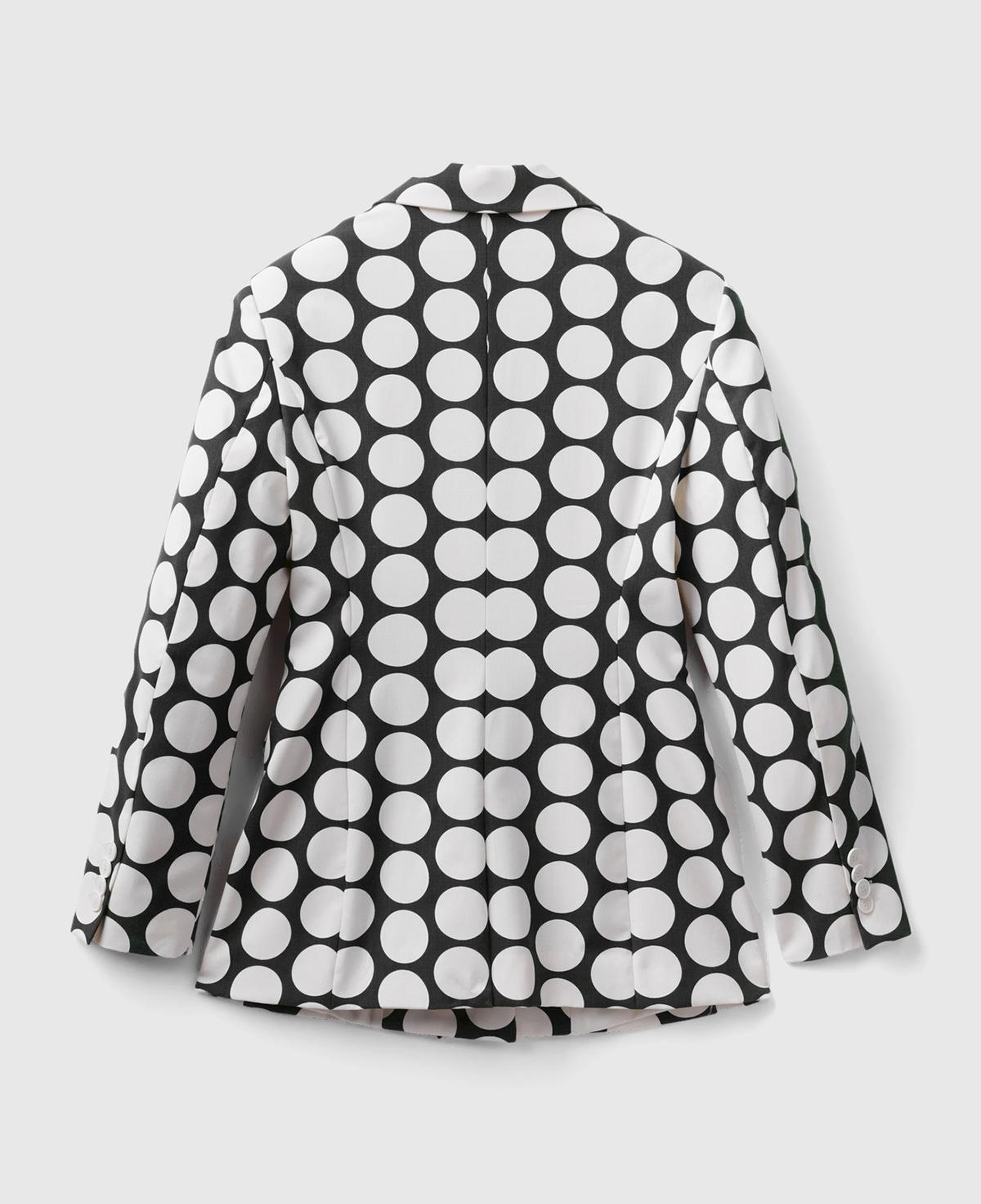 Kadın Siyah Beyaz Puantiyeli Ceket