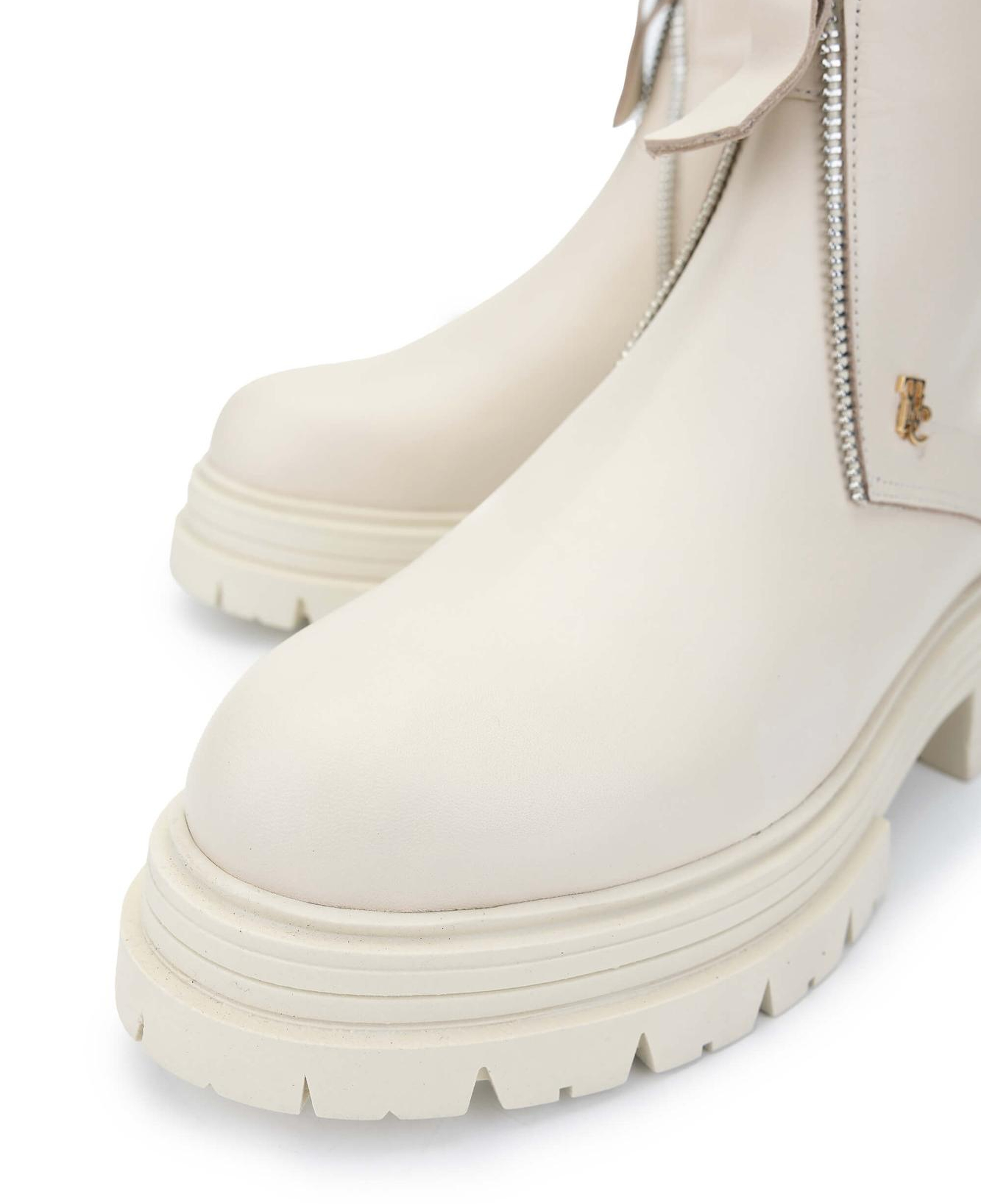 Tamer Tanca Kadın Hakiki Deri Bej Casual Bot