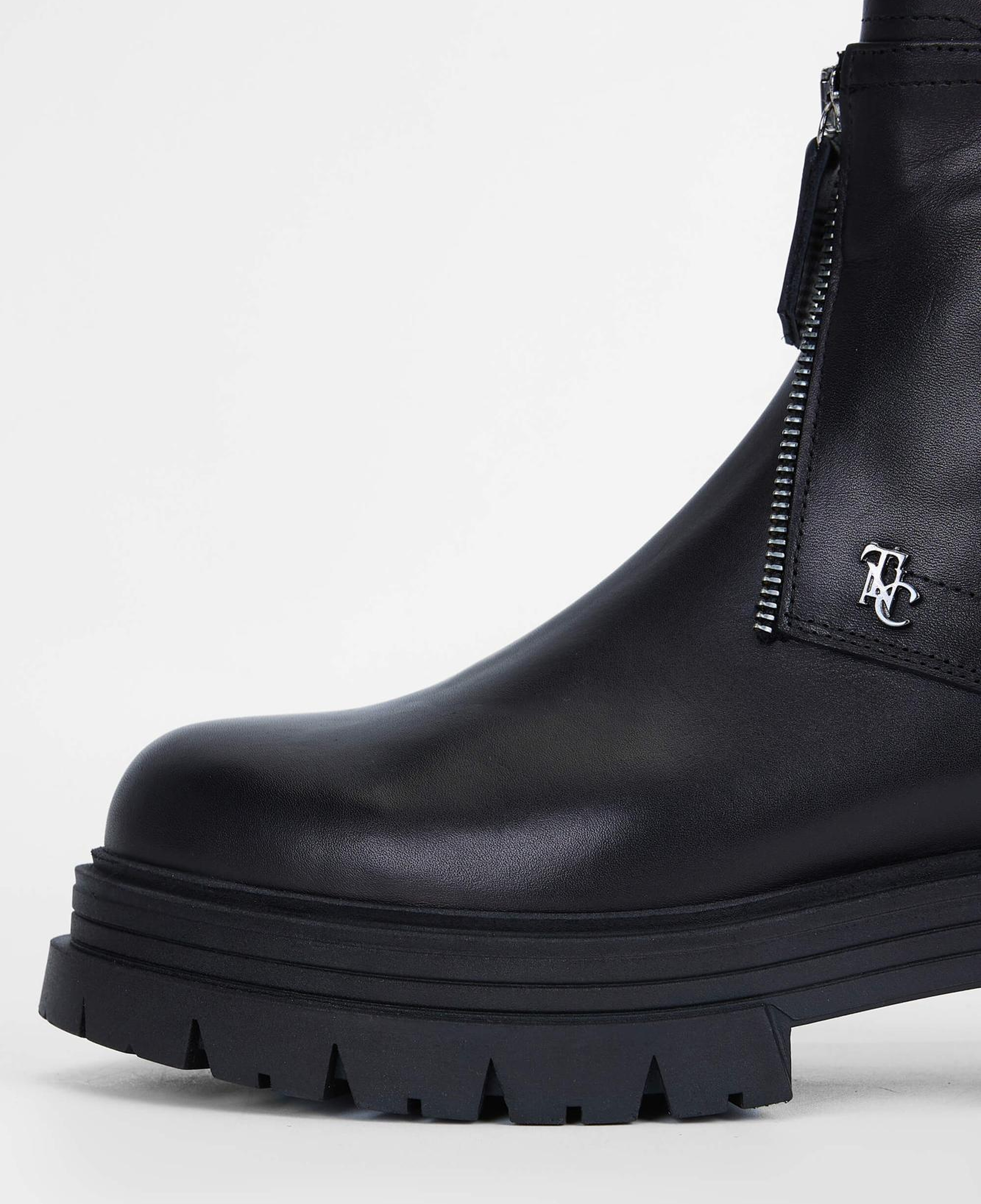 Tamer Tanca Kadın Hakiki Deri Siyah Deri Casual Bot