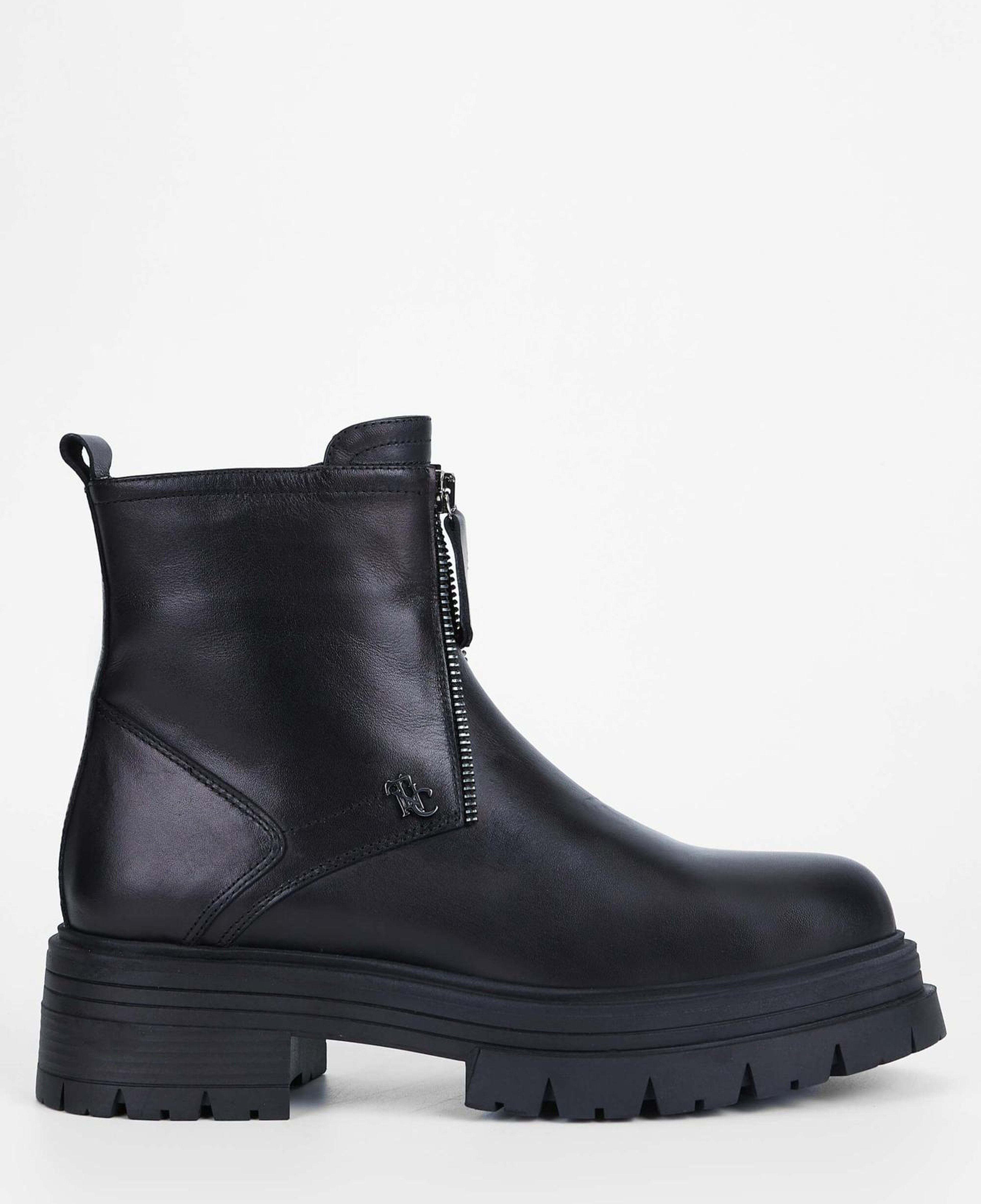 Tamer Tanca Kadın Hakiki Deri Siyah Deri Casual Bot