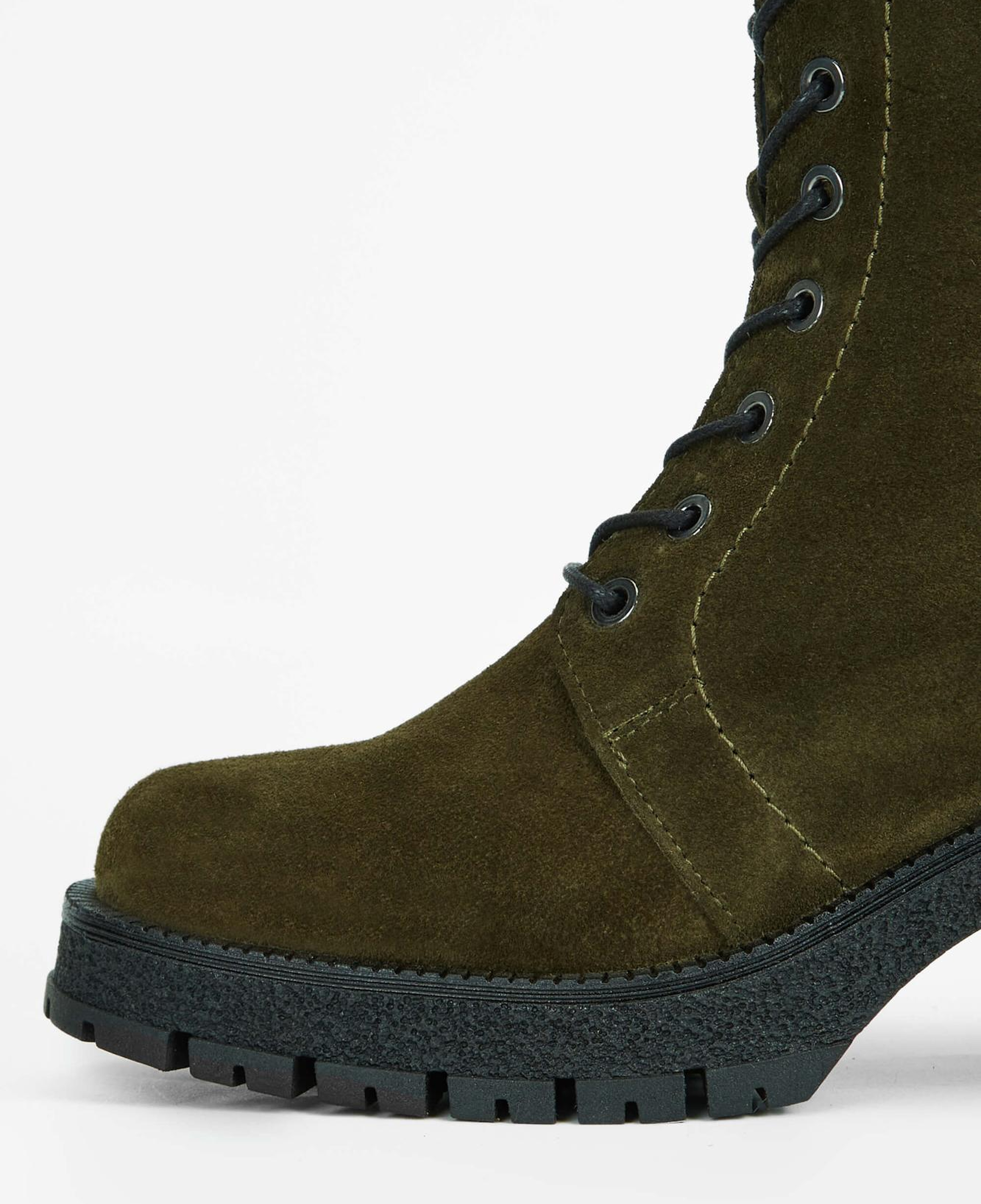 Tamer Tanca Kadın Hakiki Deri Haki Süet Casual Bot