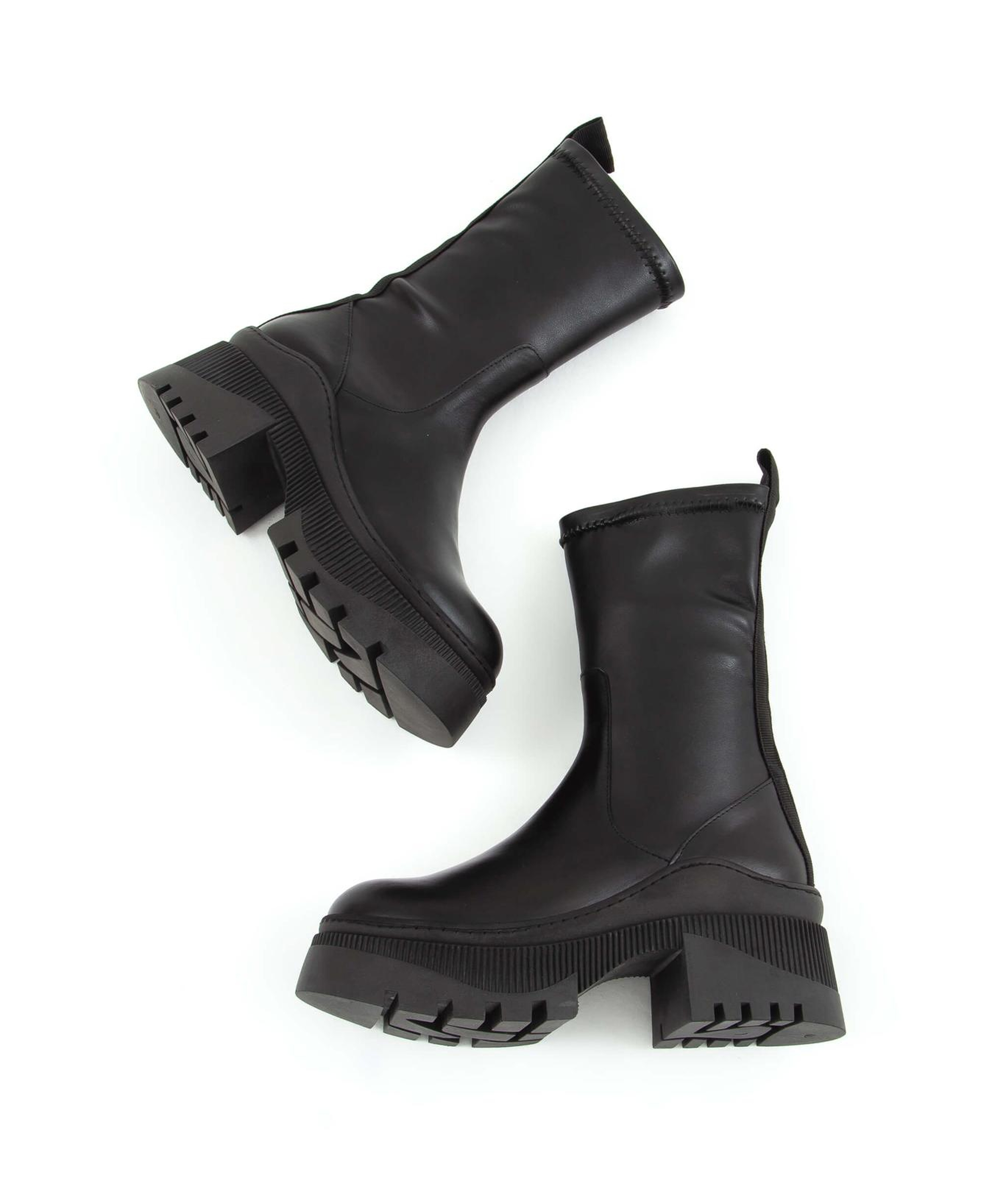 Tamer Tanca Kadın Hakiki Deri Siyah Analin Casual Bot