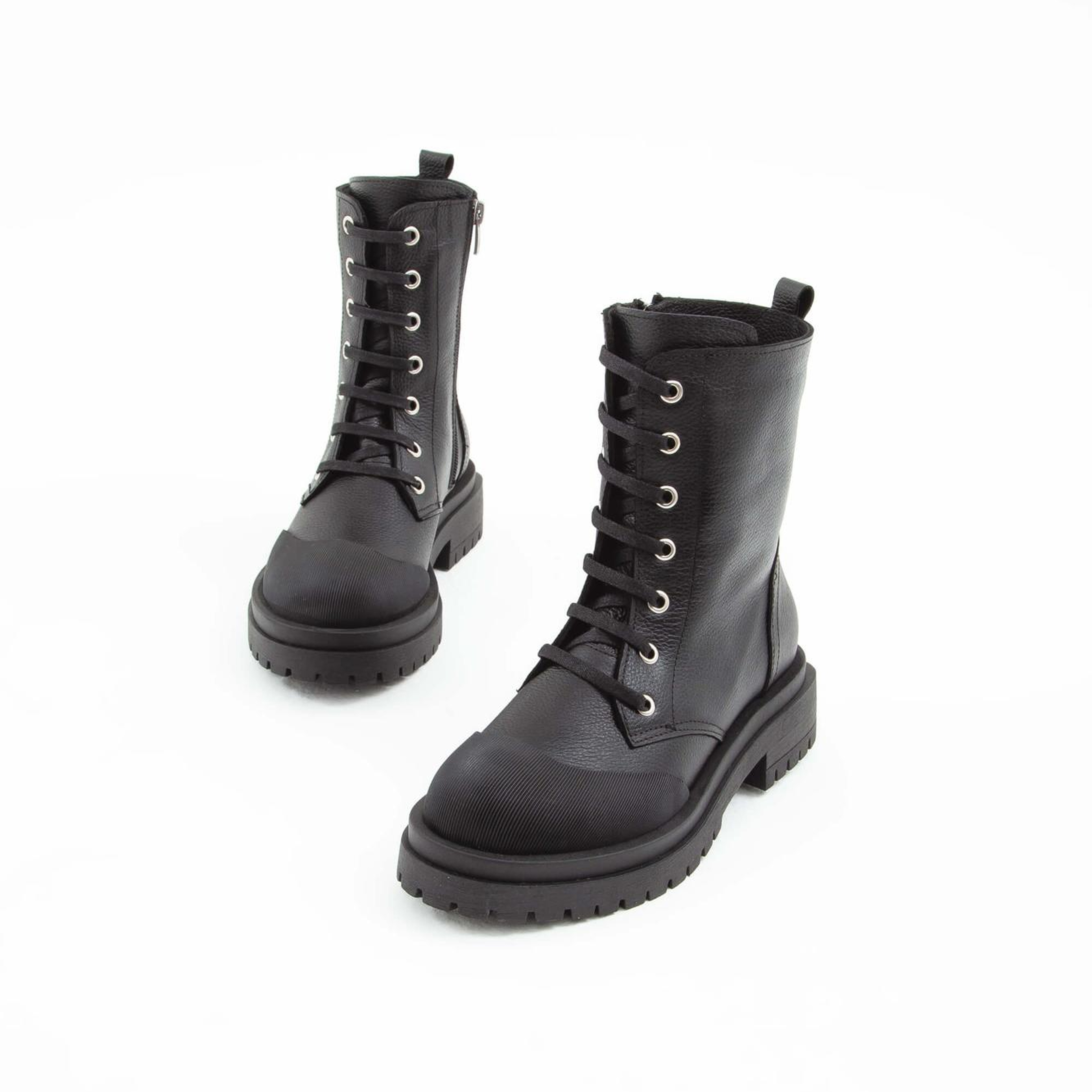 Tamer Tanca Kadın Hakiki Deri Siyah Floter Casual Bot