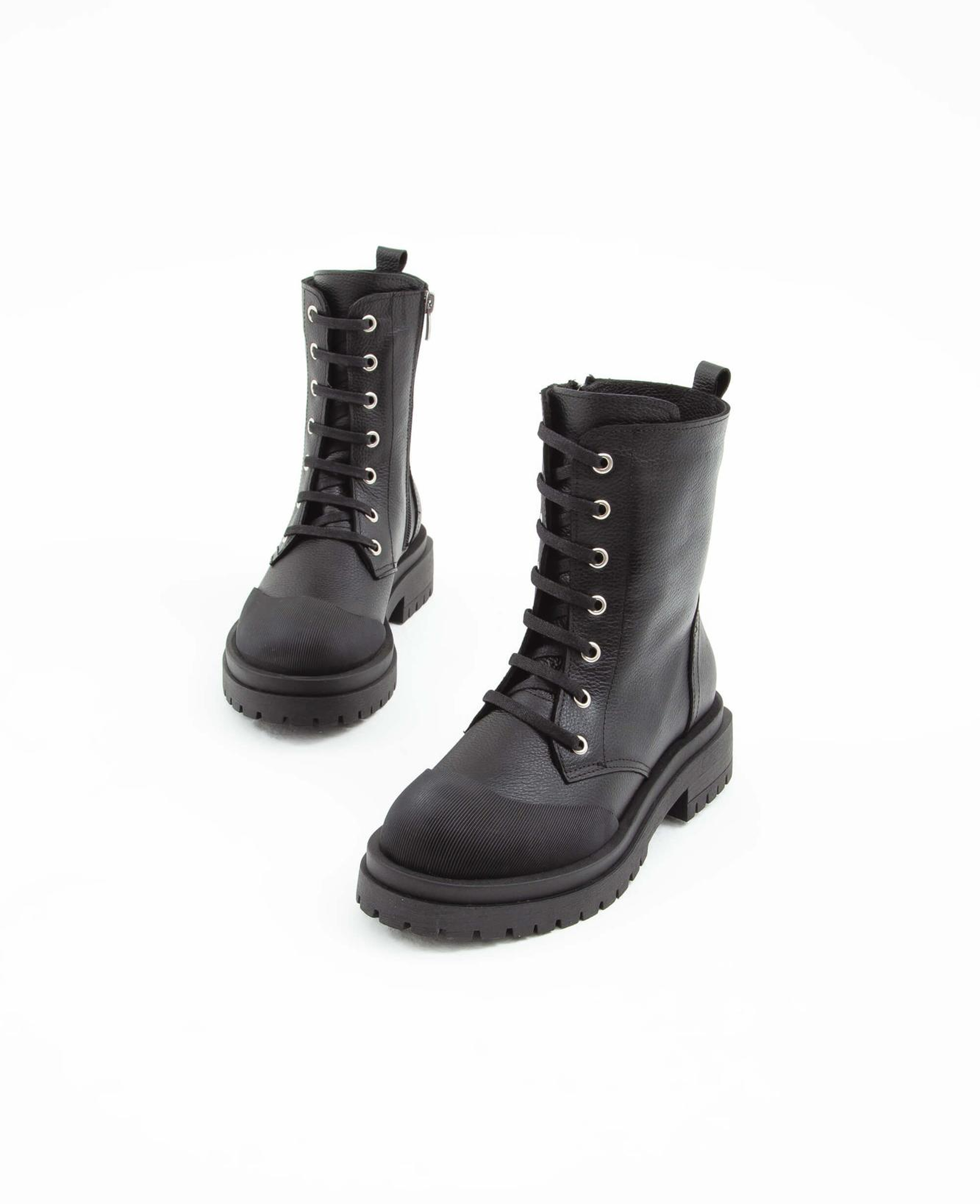 Tamer Tanca Kadın Hakiki Deri Siyah Floter Casual Bot