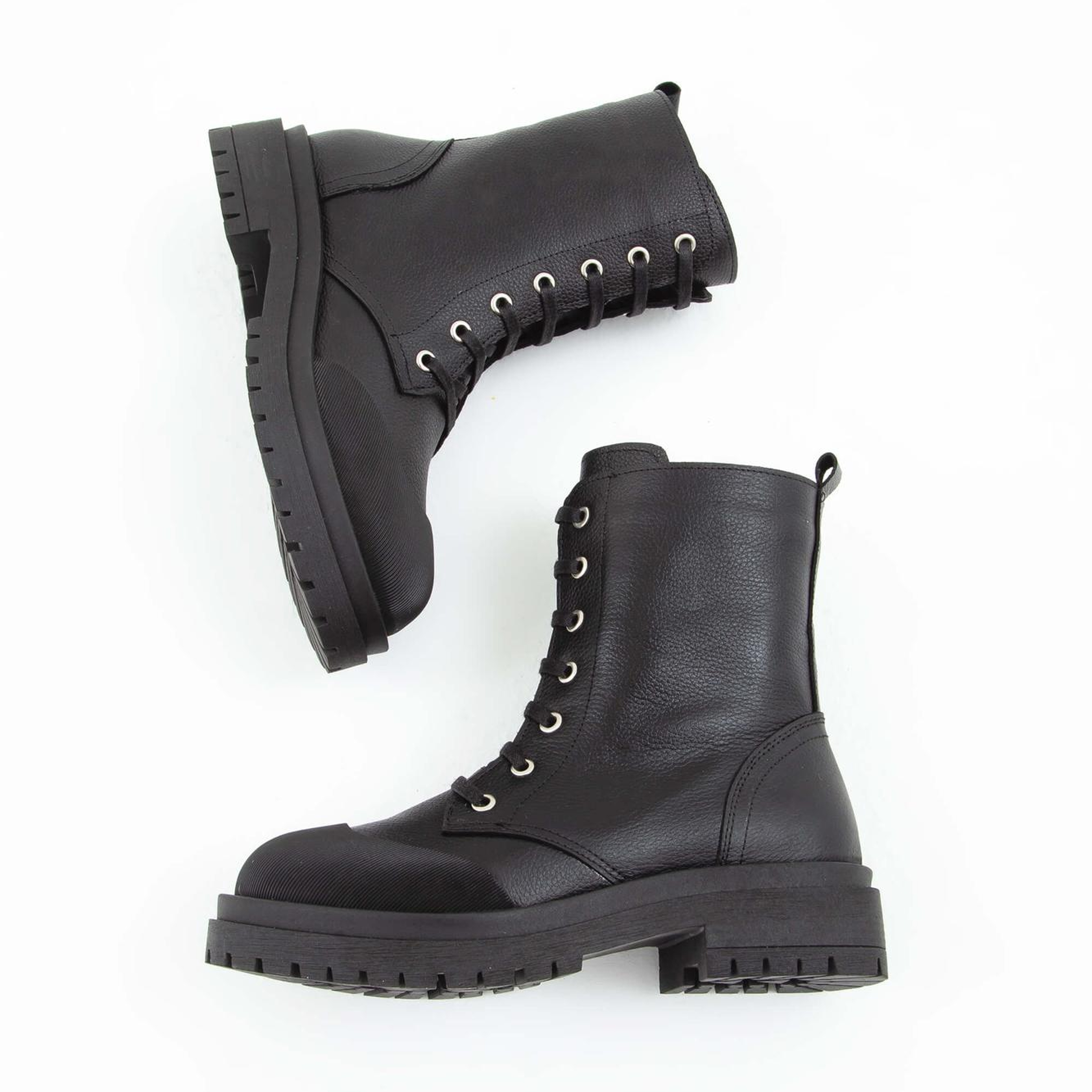 Tamer Tanca Kadın Hakiki Deri Siyah Floter Casual Bot