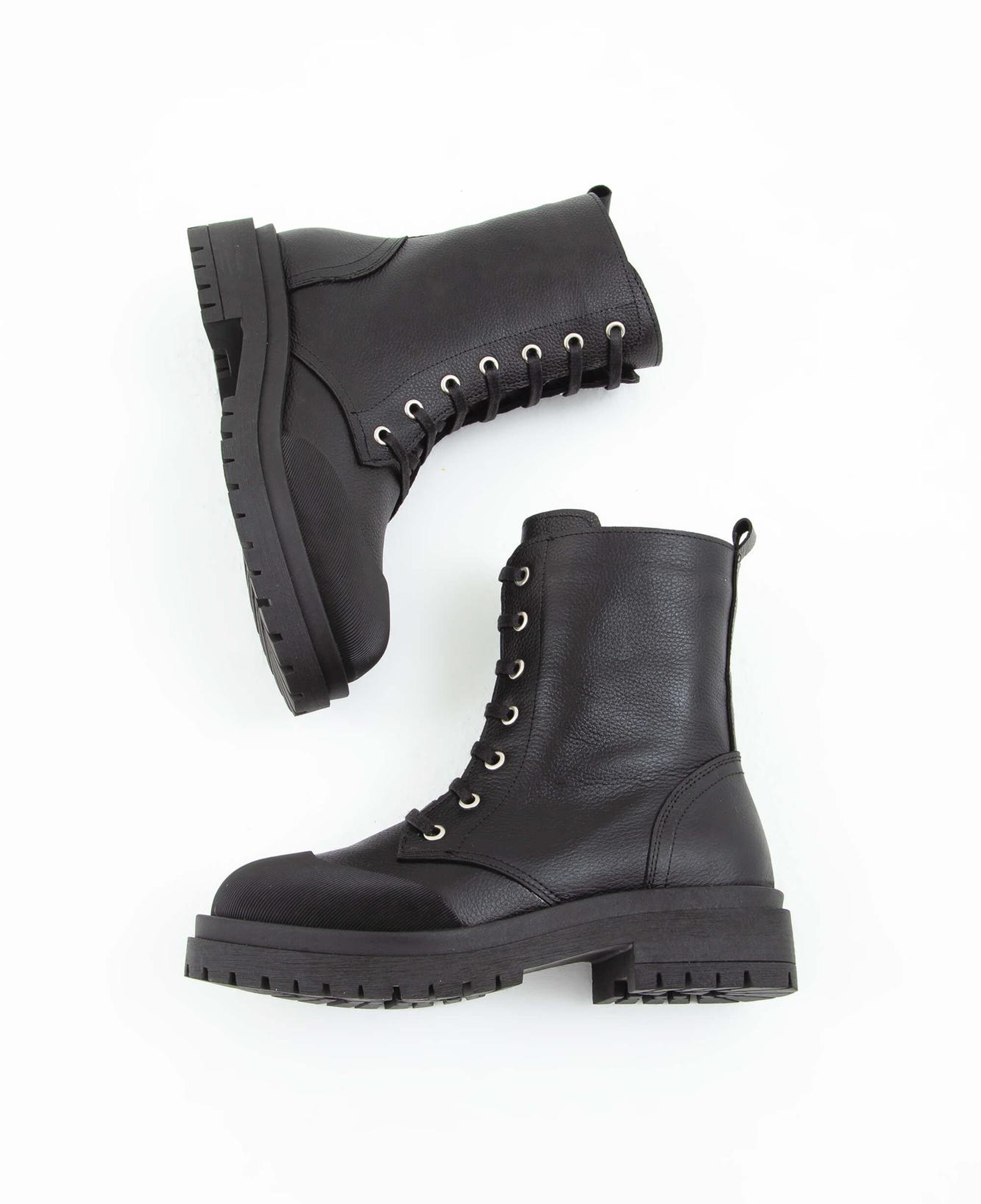 Tamer Tanca Kadın Hakiki Deri Siyah Floter Casual Bot