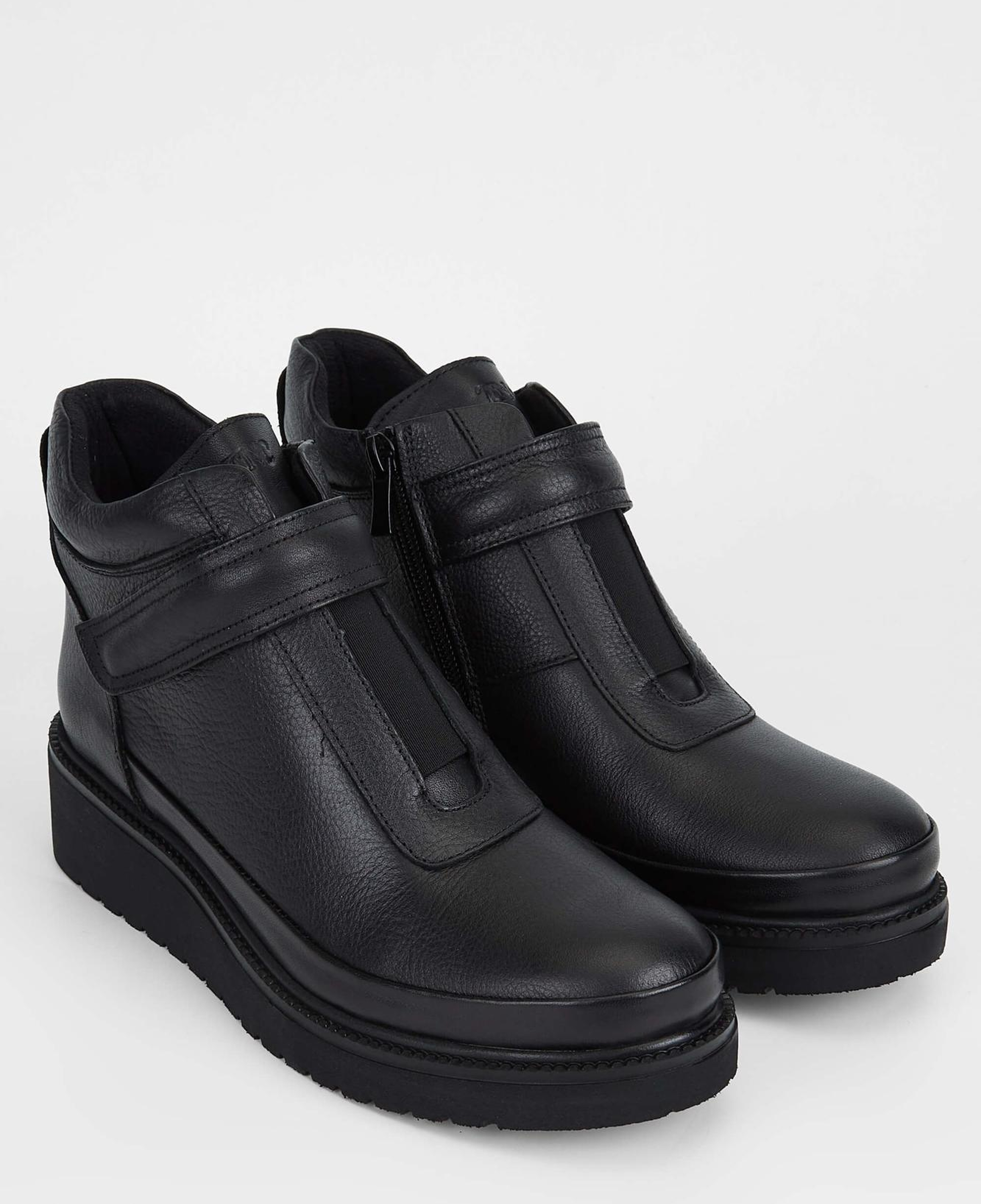 Tamer Tanca Kadın Hakiki Deri Siyah Casual Bot