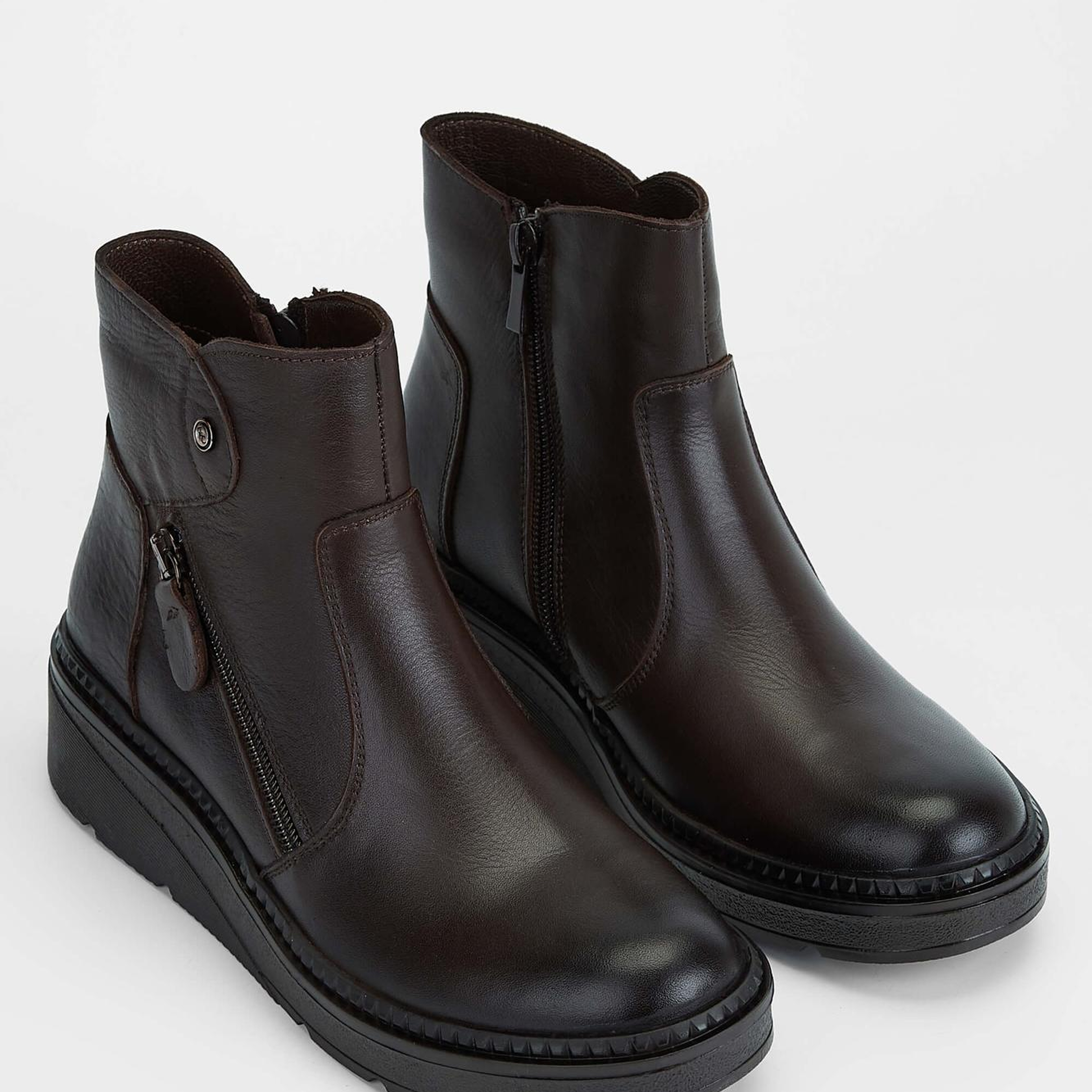 Tamer Tanca Kadın Hakiki Deri Kahverengi Casual Bot