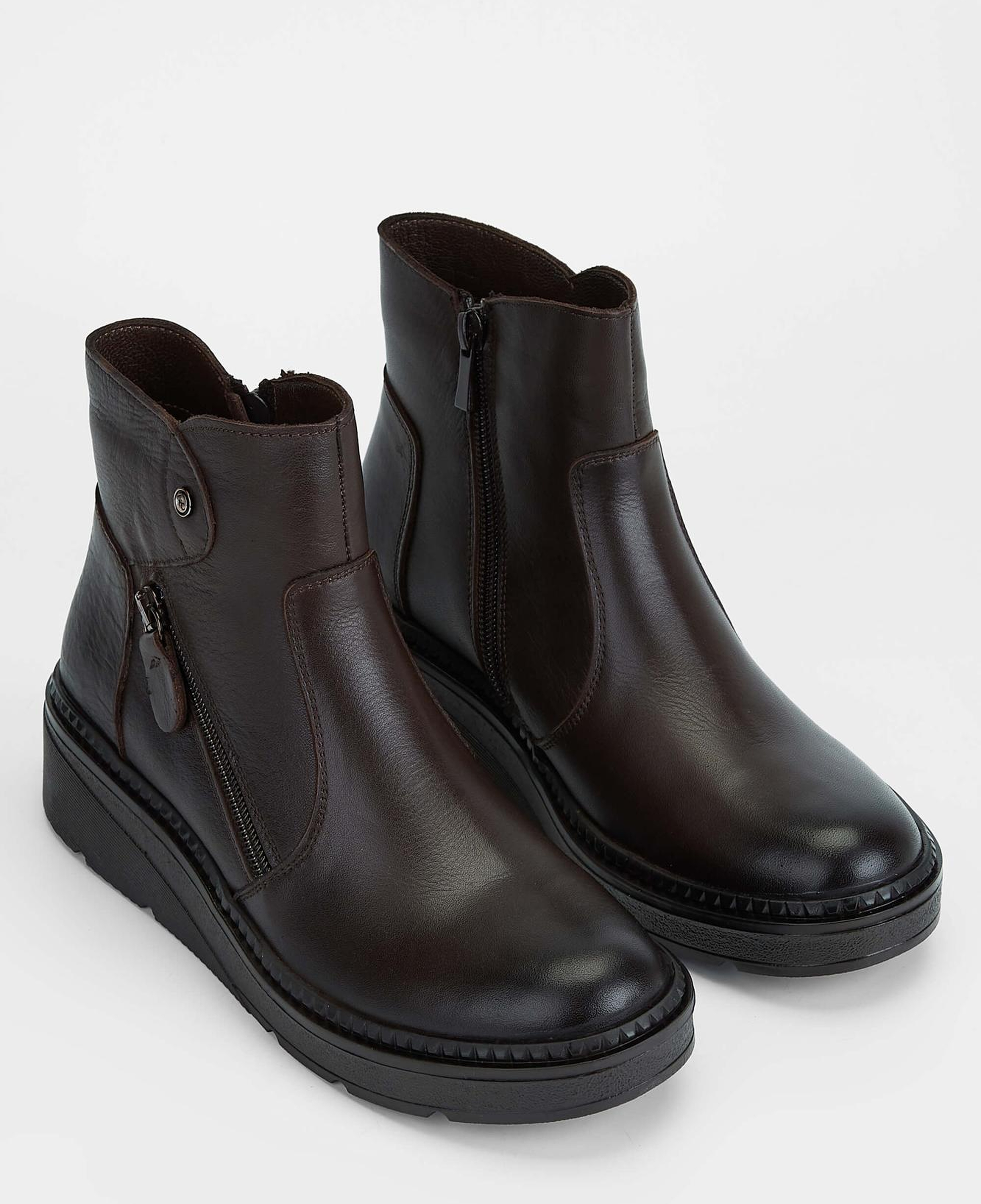 Tamer Tanca Kadın Hakiki Deri Kahverengi Casual Bot