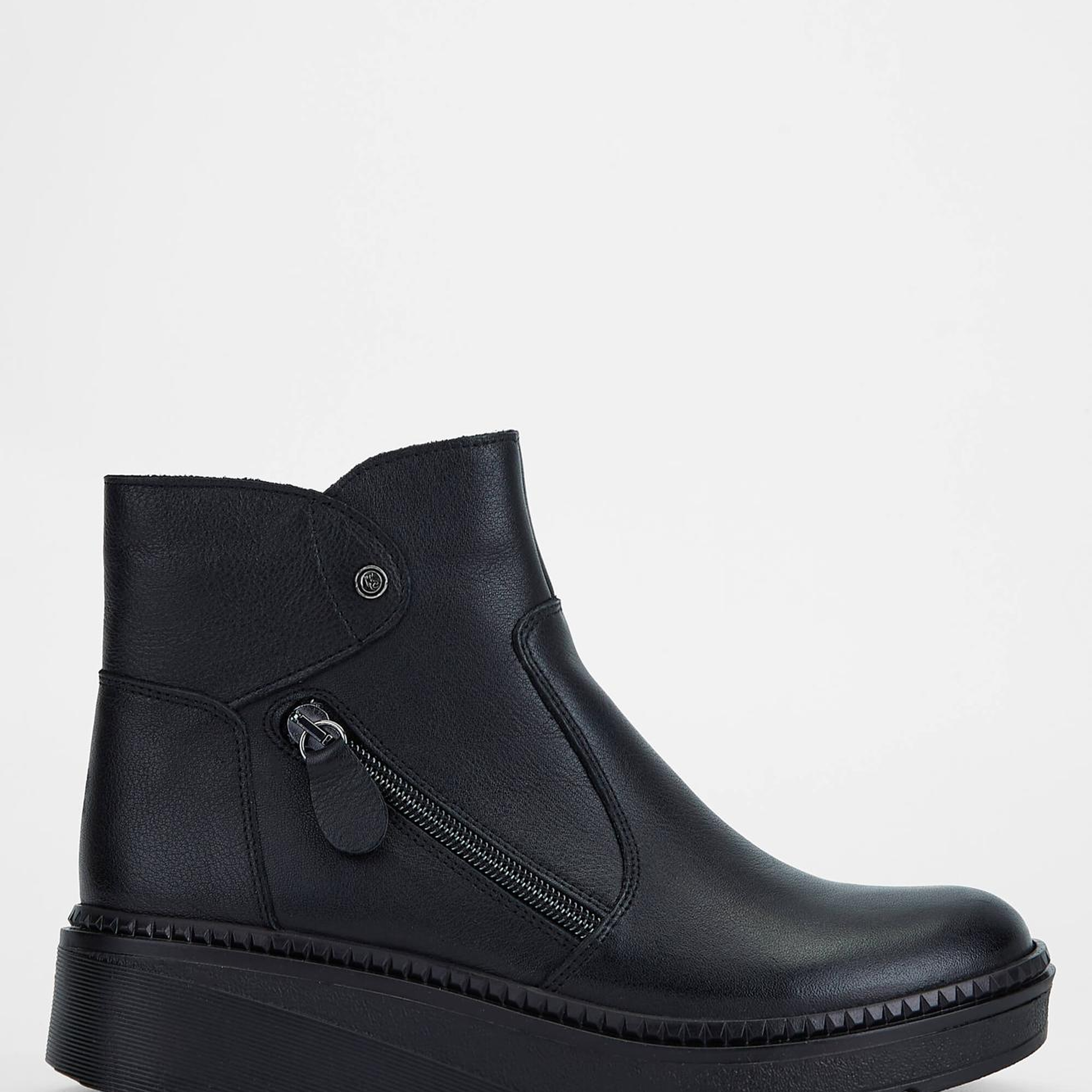 Tamer Tanca Kadın Hakiki Deri Siyah Casual Bot