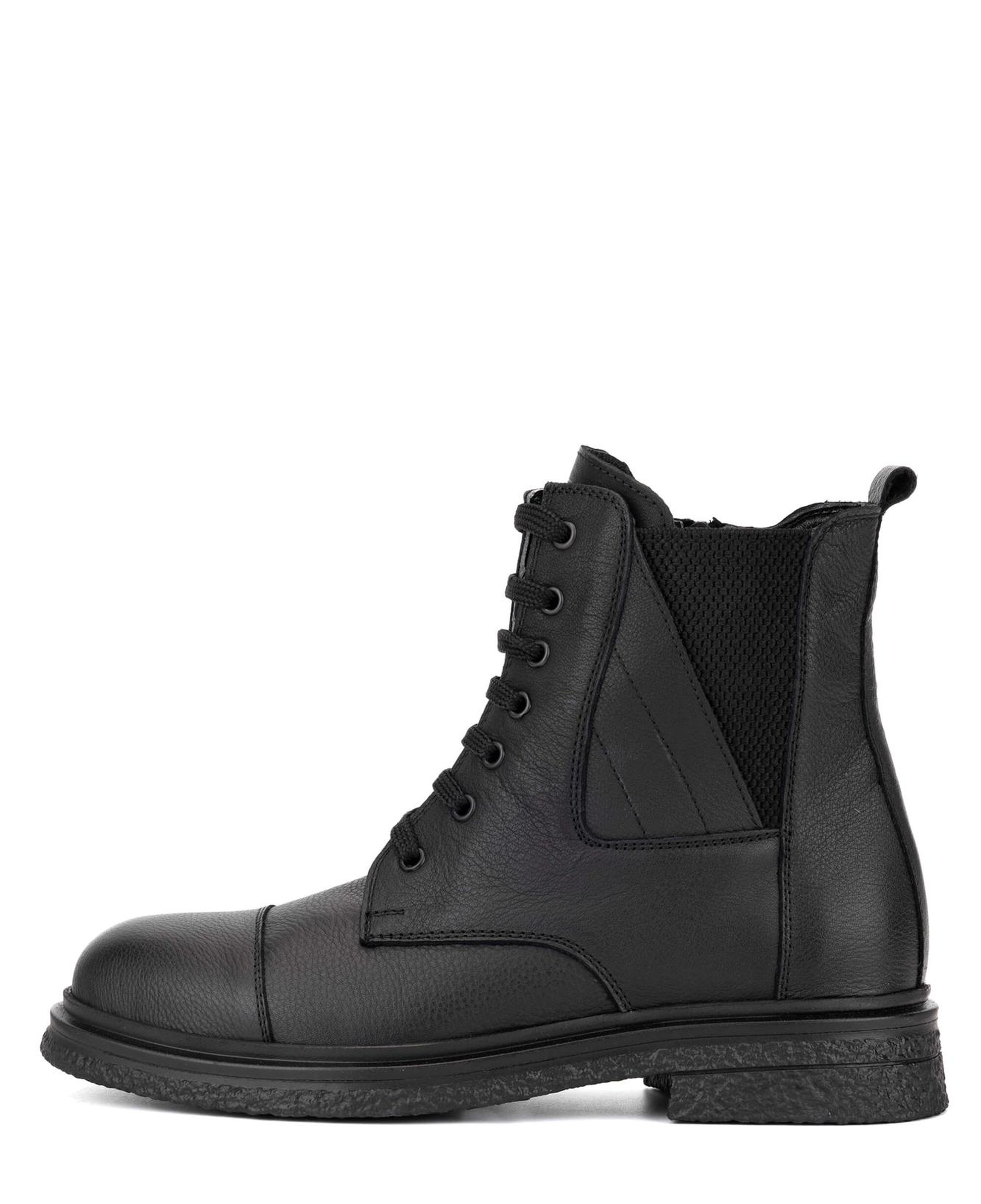 Tamer Tanca Kadın Hakiki Deri Siyah Deri Casual Bot