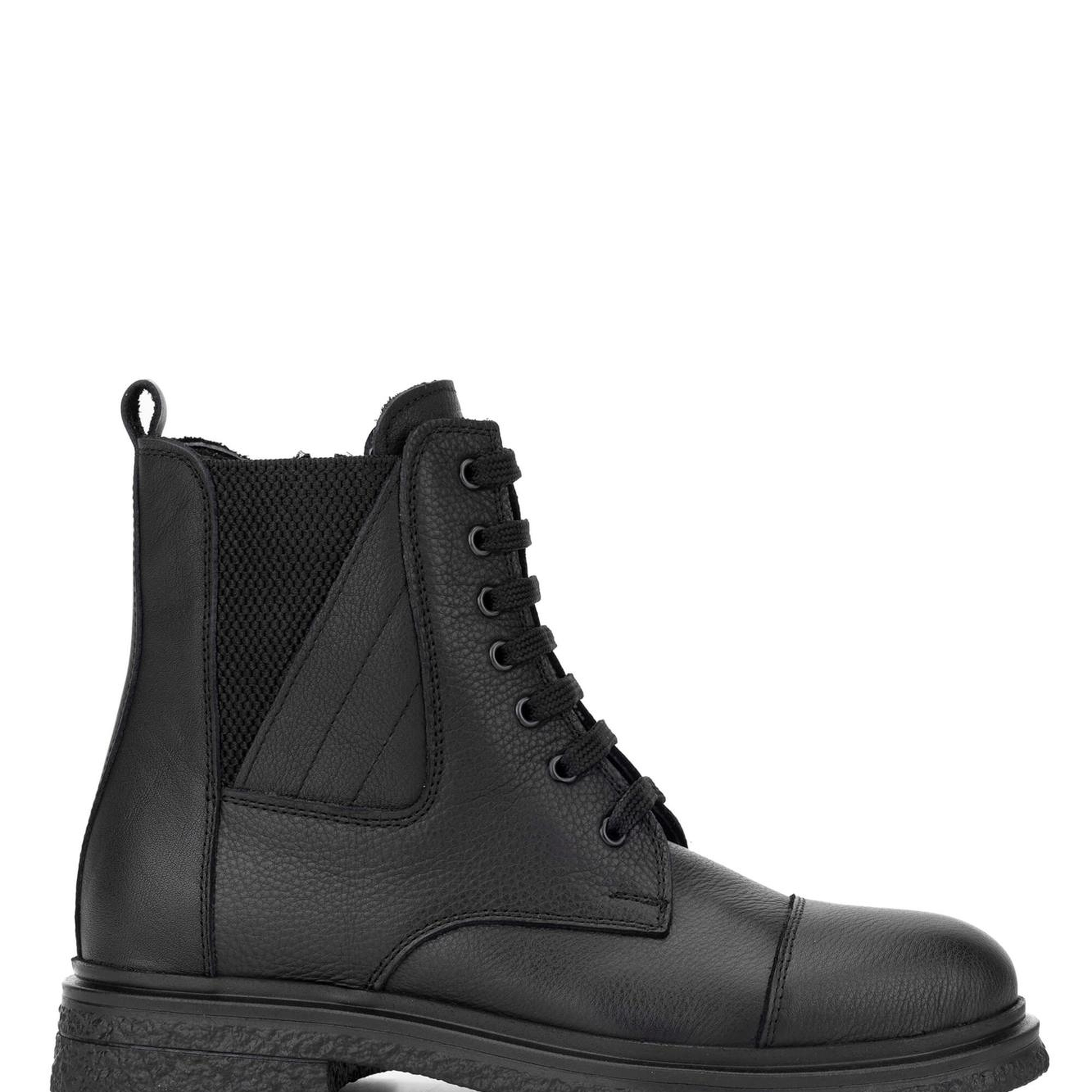 Tamer Tanca Kadın Hakiki Deri Siyah Deri Casual Bot