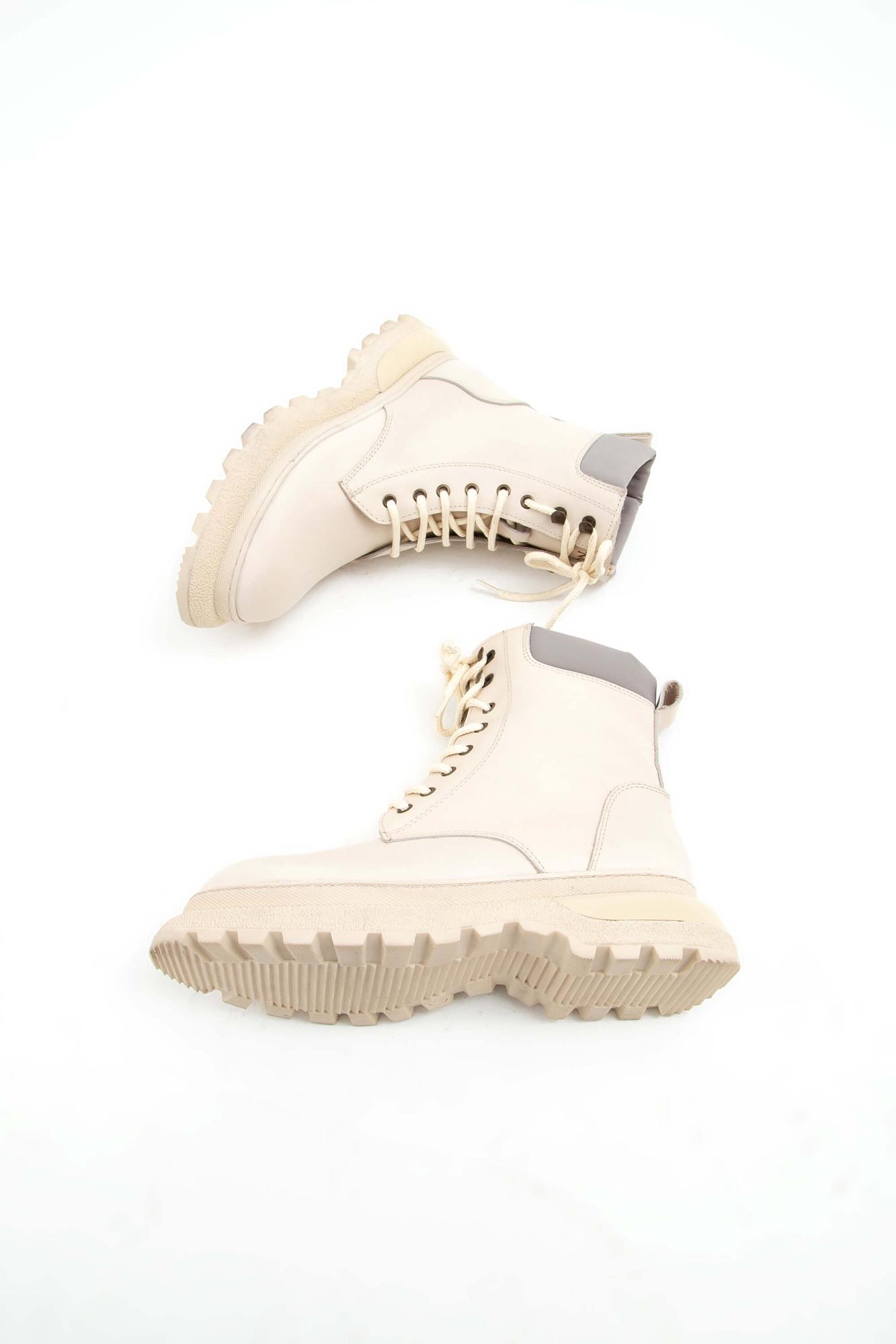 Tamer Tanca Kadın Hakiki Deri Bej Günlük Bot