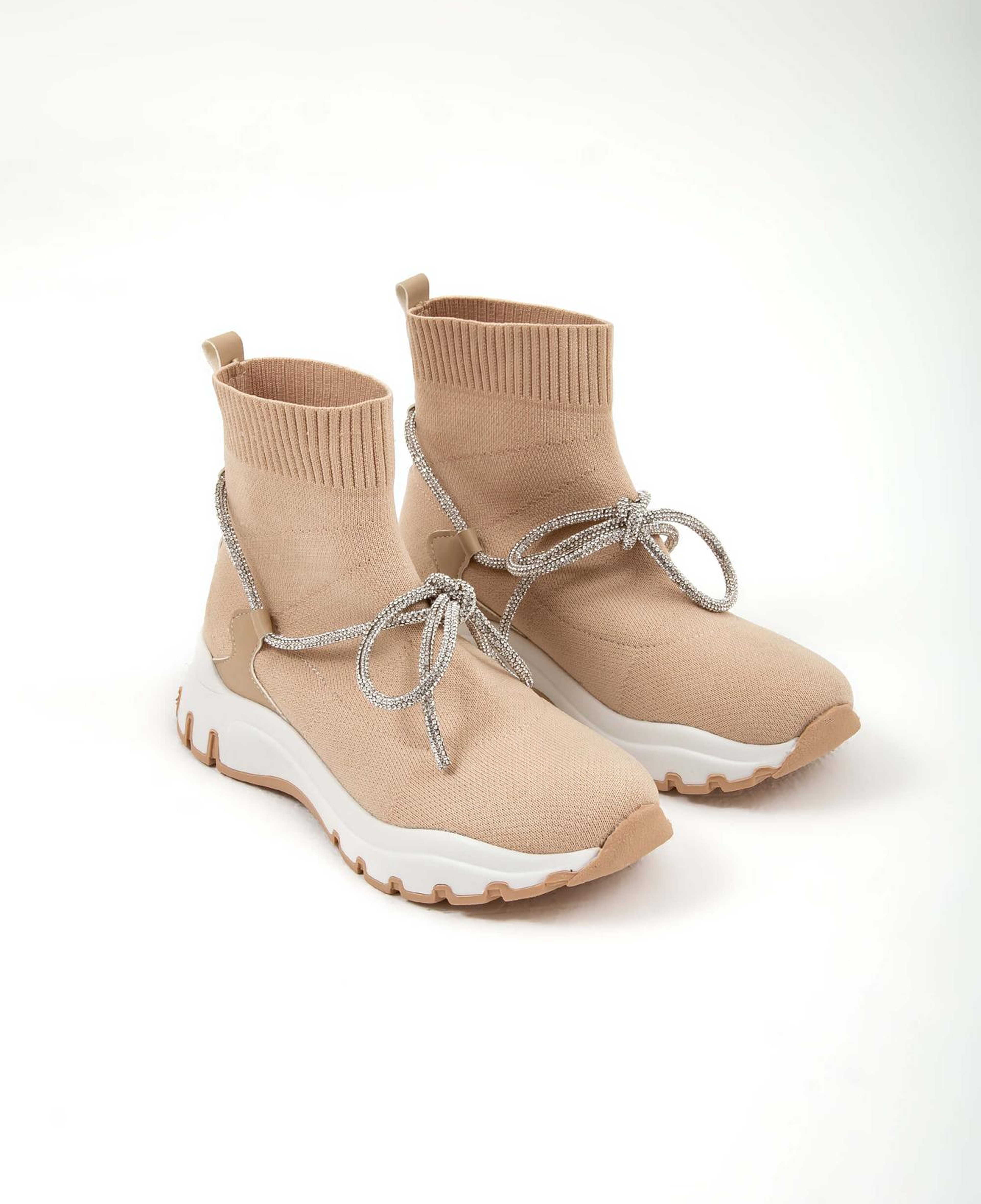 Tamer Tanca Kadın Triko Bej Günlük Bot