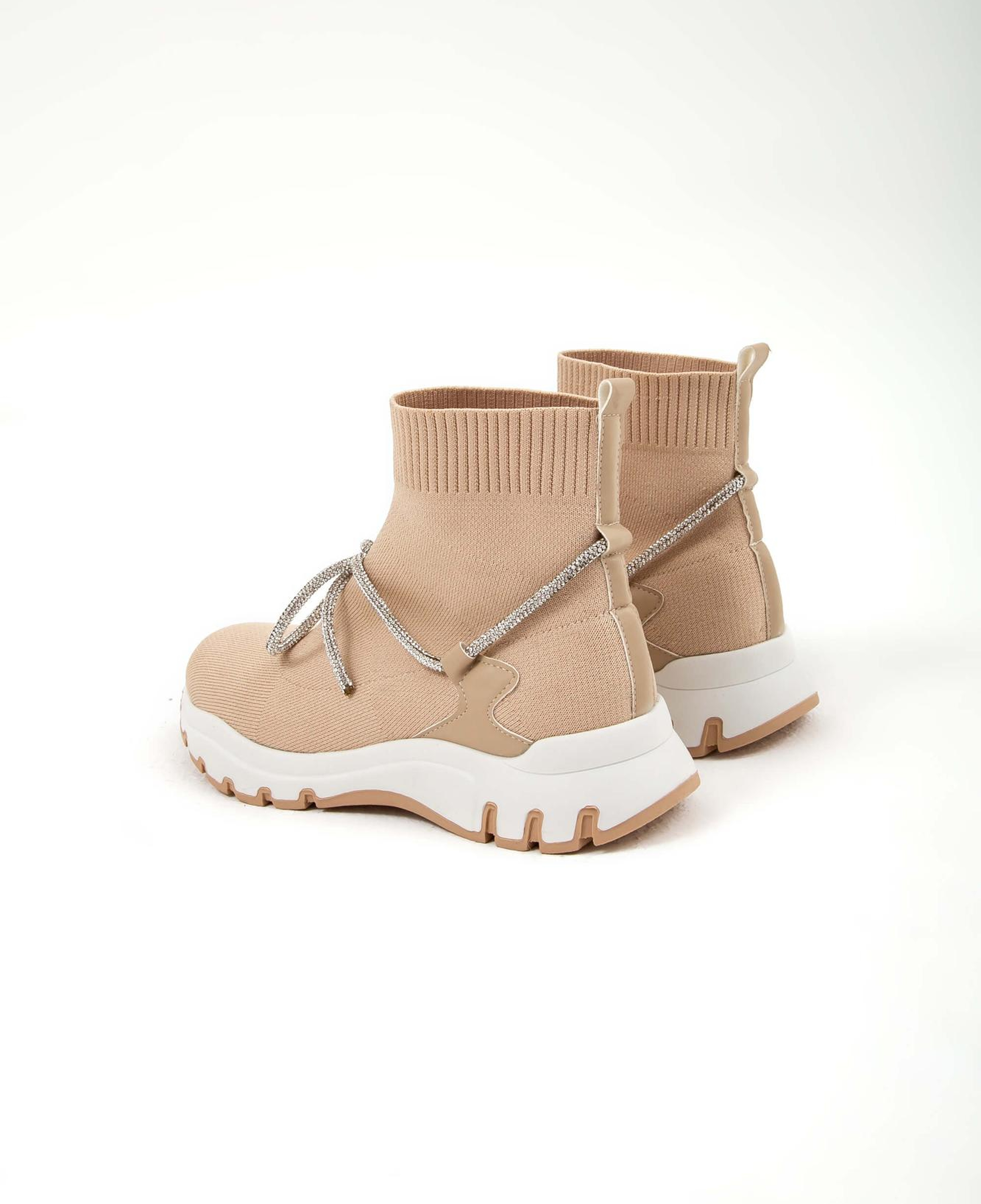 Tamer Tanca Kadın Triko Bej Günlük Bot