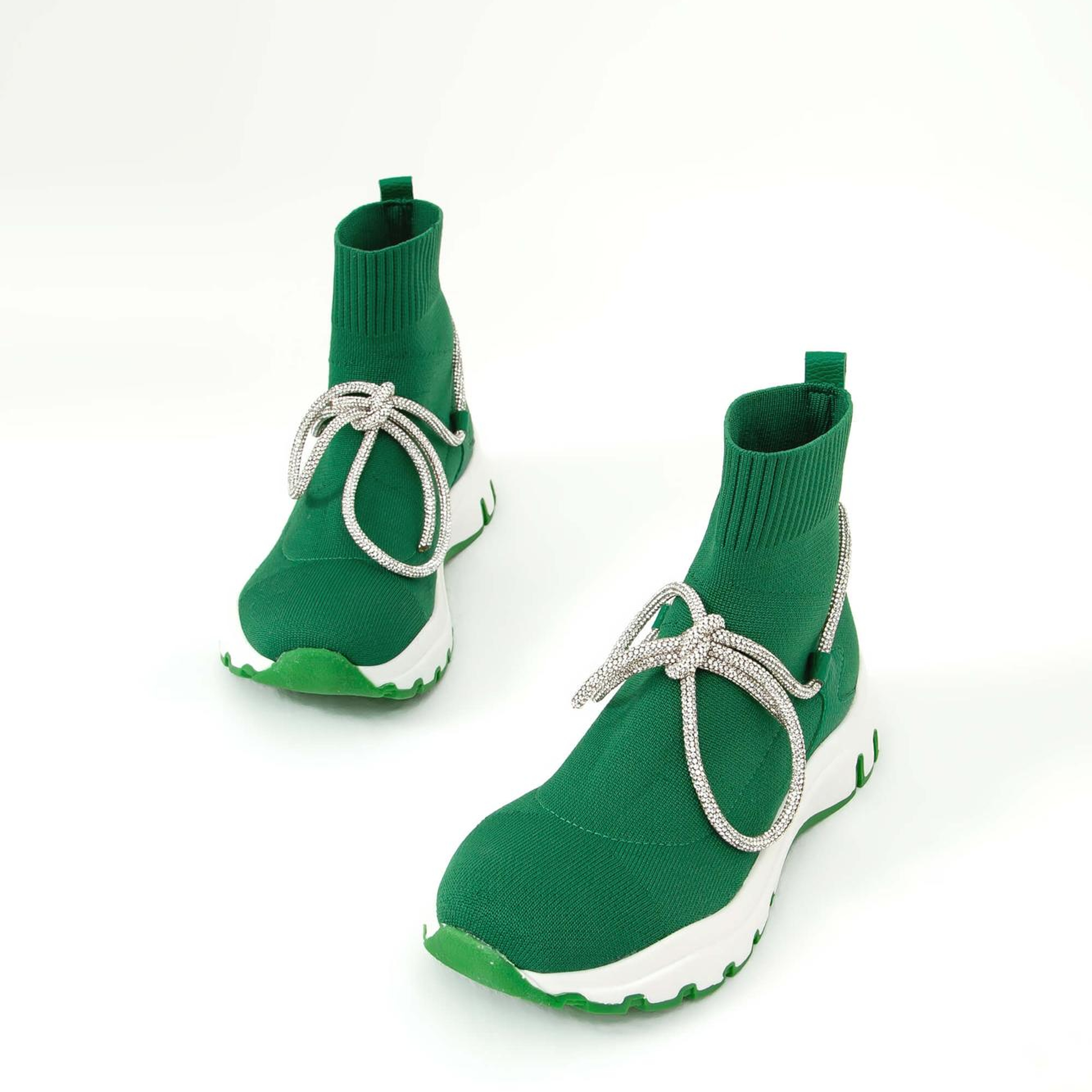 Tamer Tanca Kadın Triko Yeşil Günlük Bot