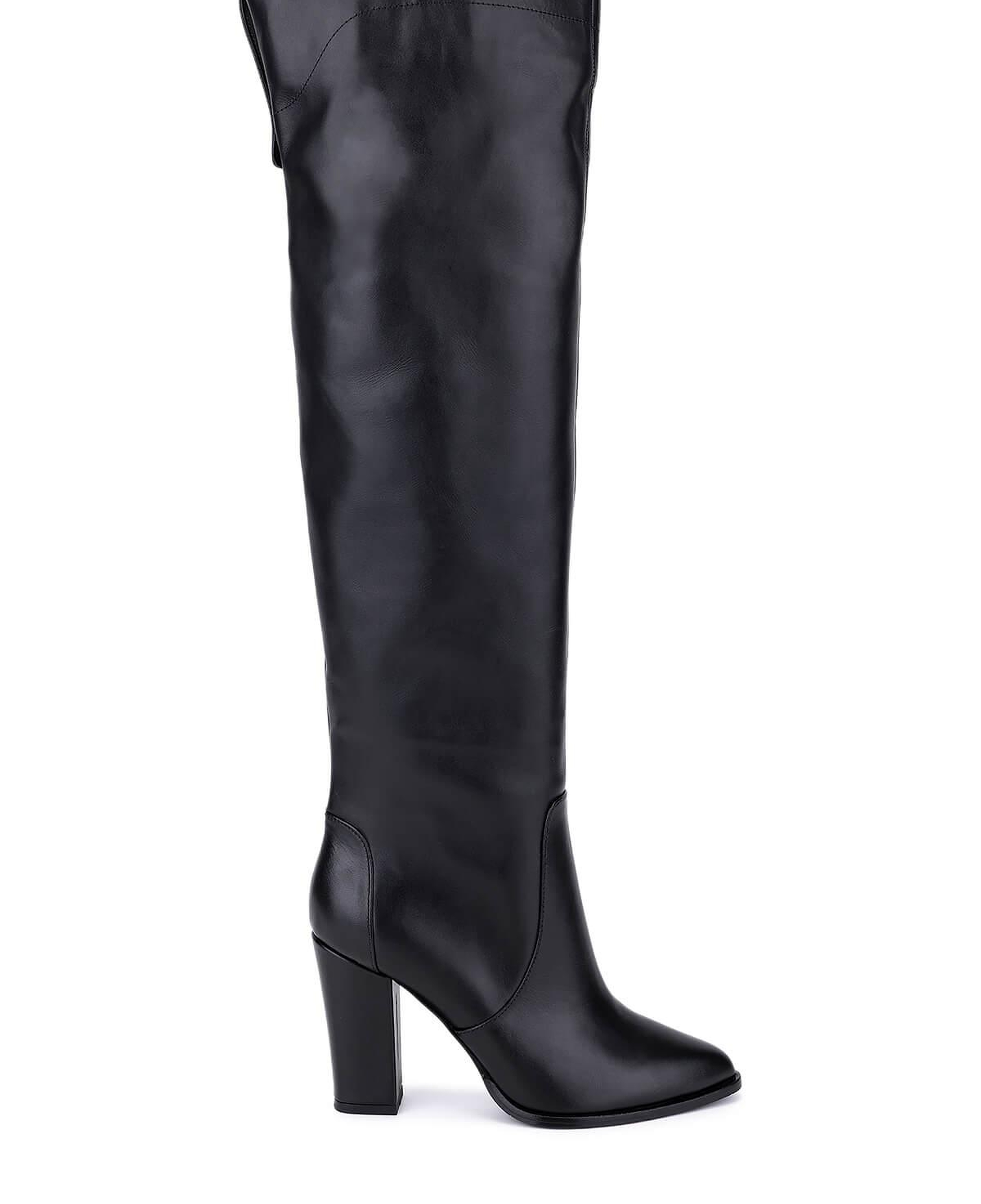 Tamer Tanca Kadın Hakiki Deri Siyah Topuklu Çizme