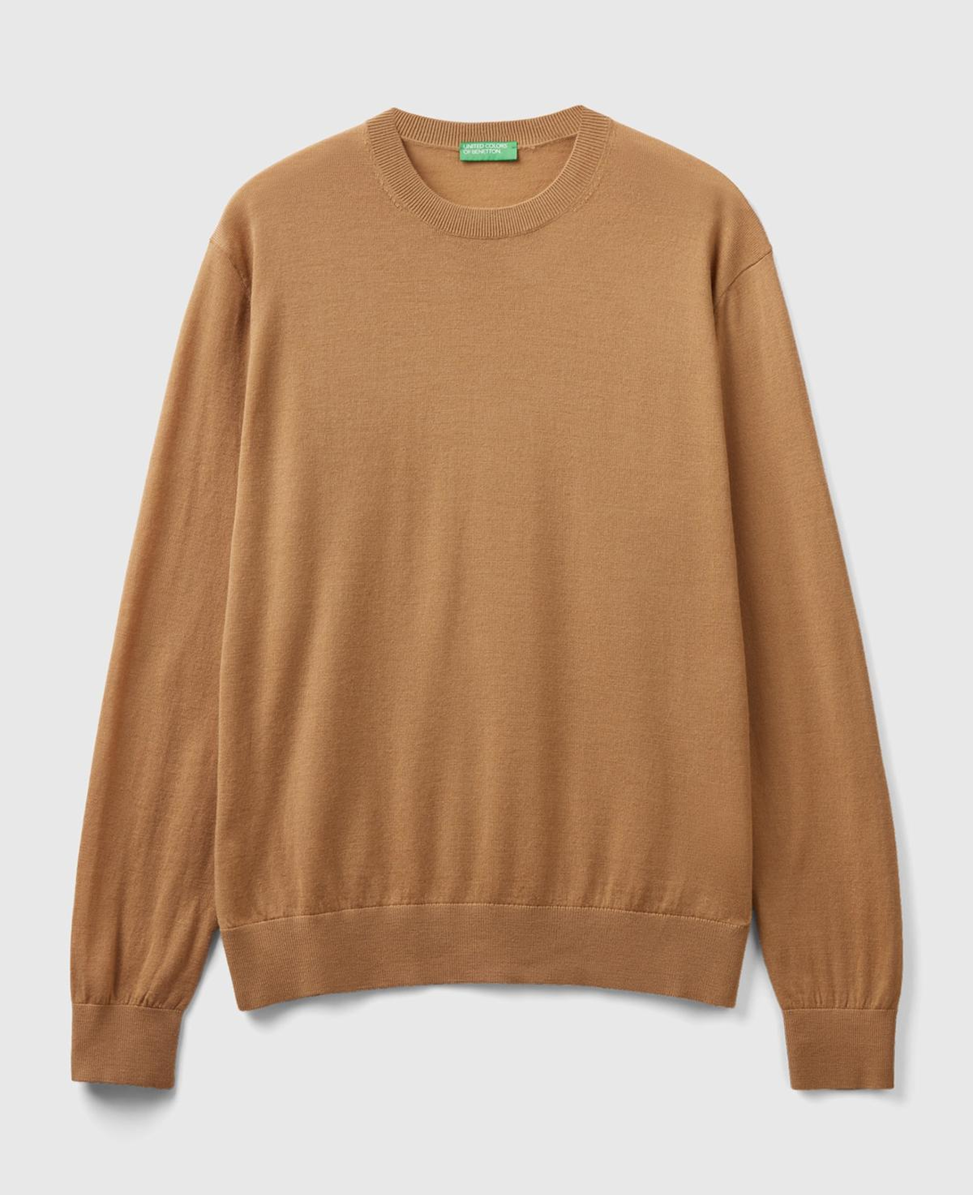 Erkek Taba %100 Extra Fine Merino Kazak