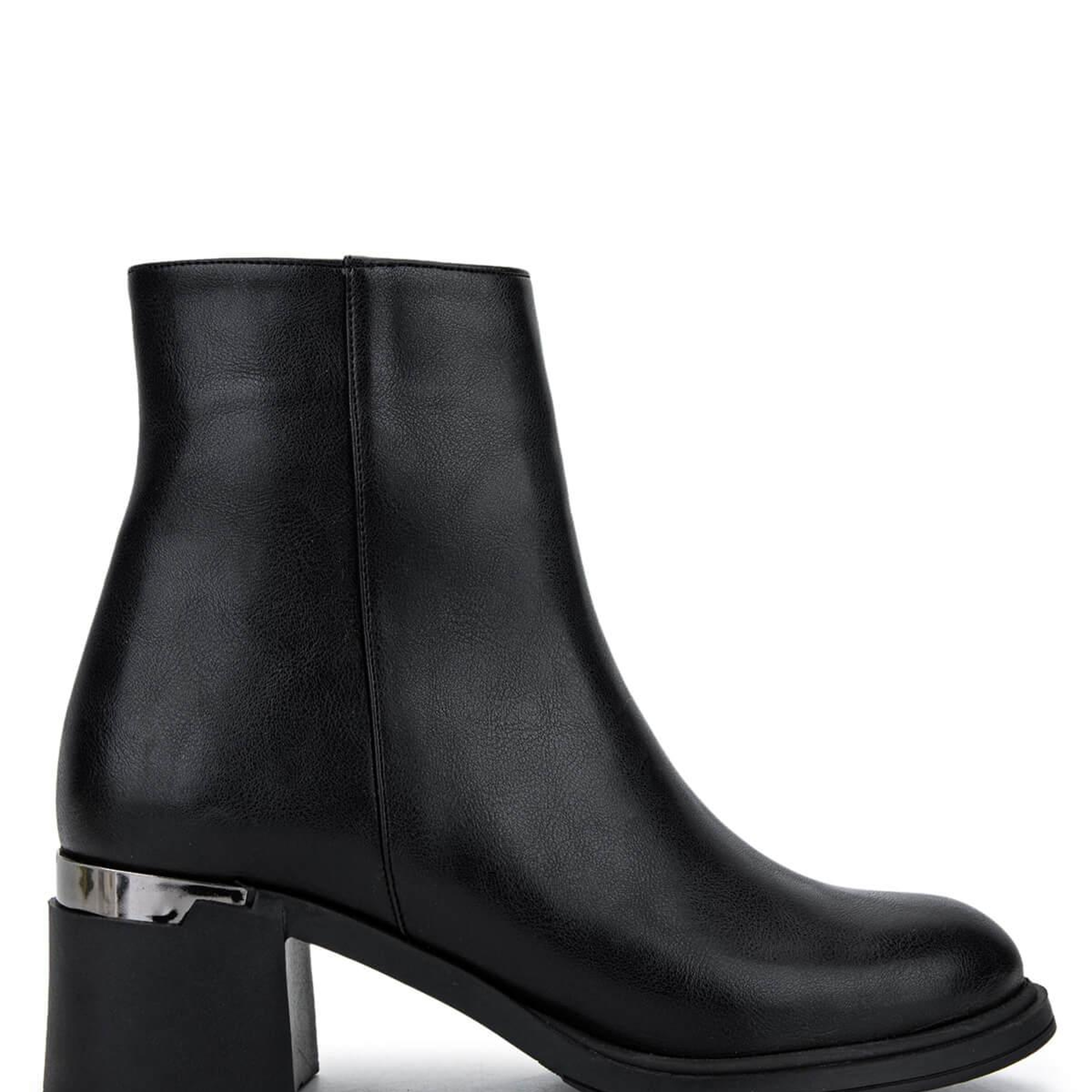 Tamer Tanca Kadın Suni Deri Siyah Topuklu Bot