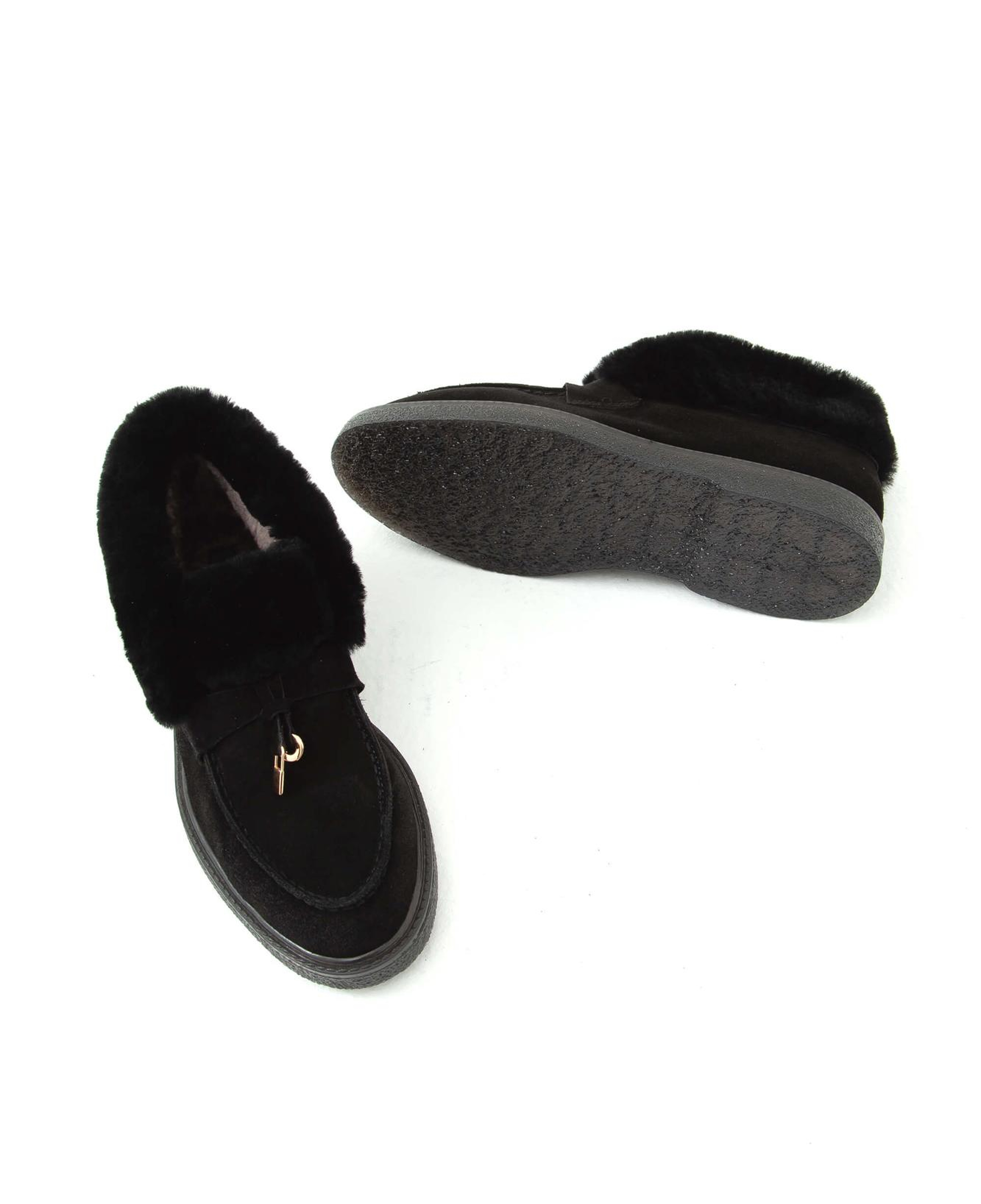 Tamer Tanca Kadın Hakiki Deri Siyah Casual Bot