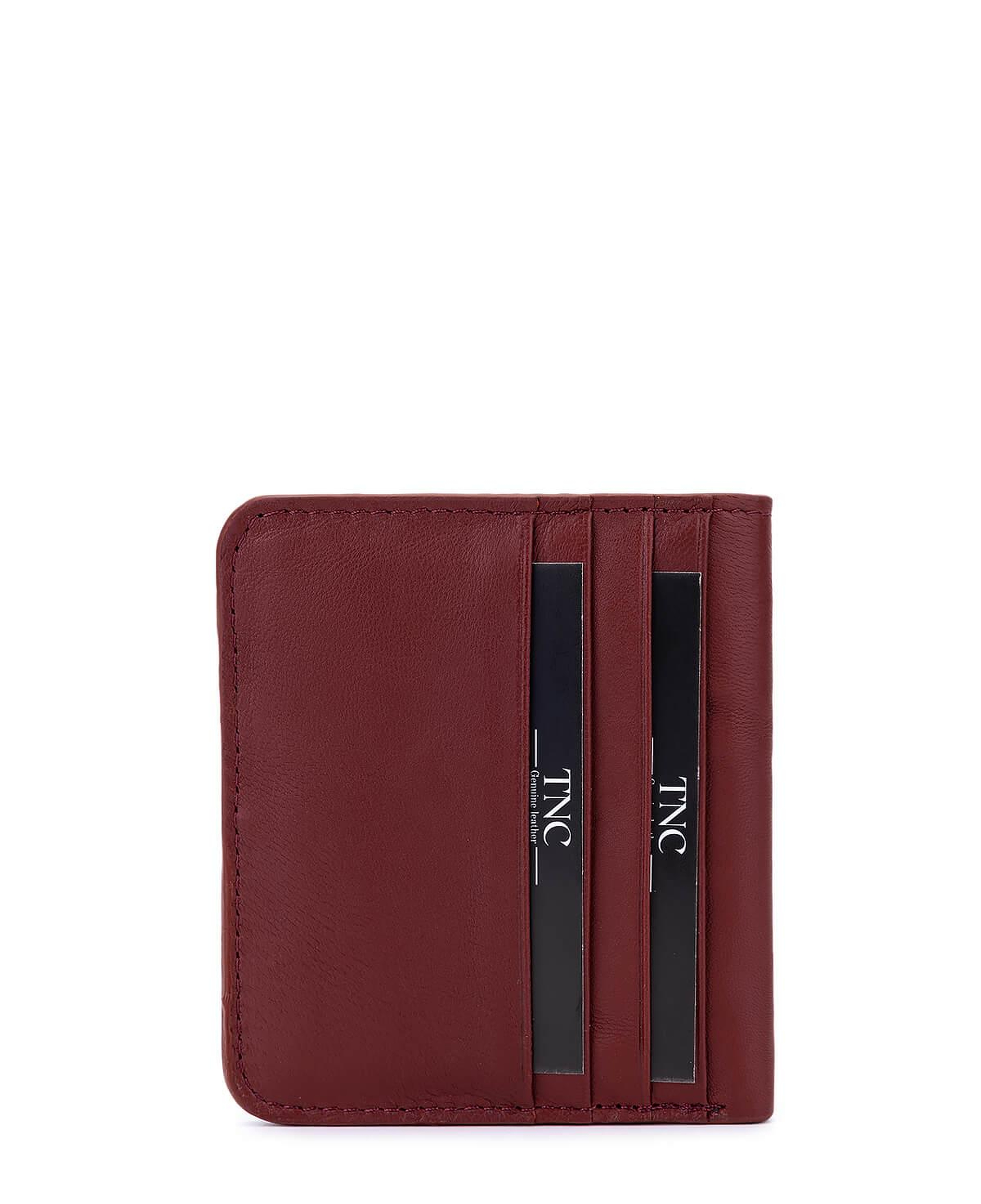 Tamer Tanca Unisex Hakiki Deri Bordo Kartlık