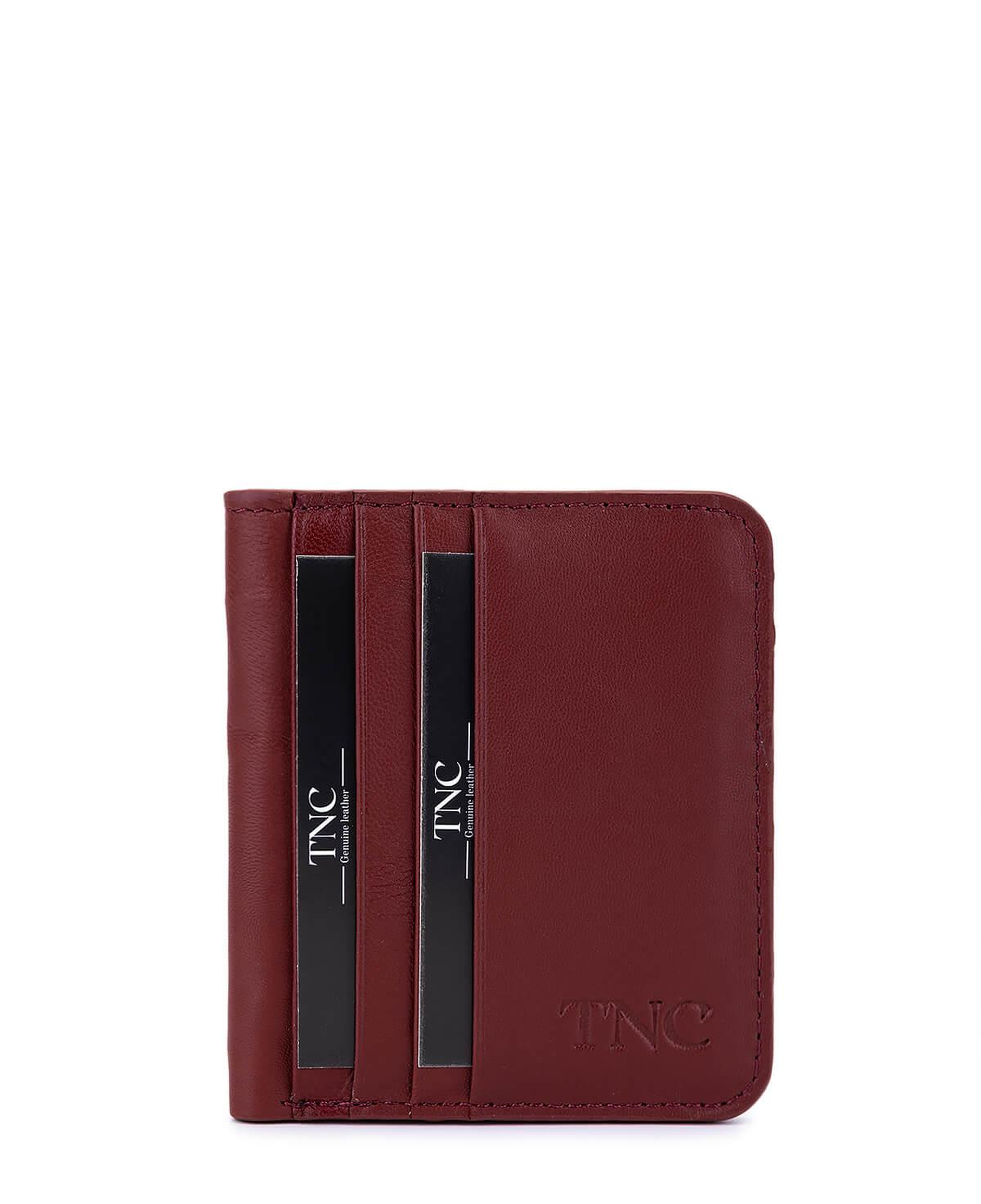 Tamer Tanca Unisex Hakiki Deri Bordo Kartlık