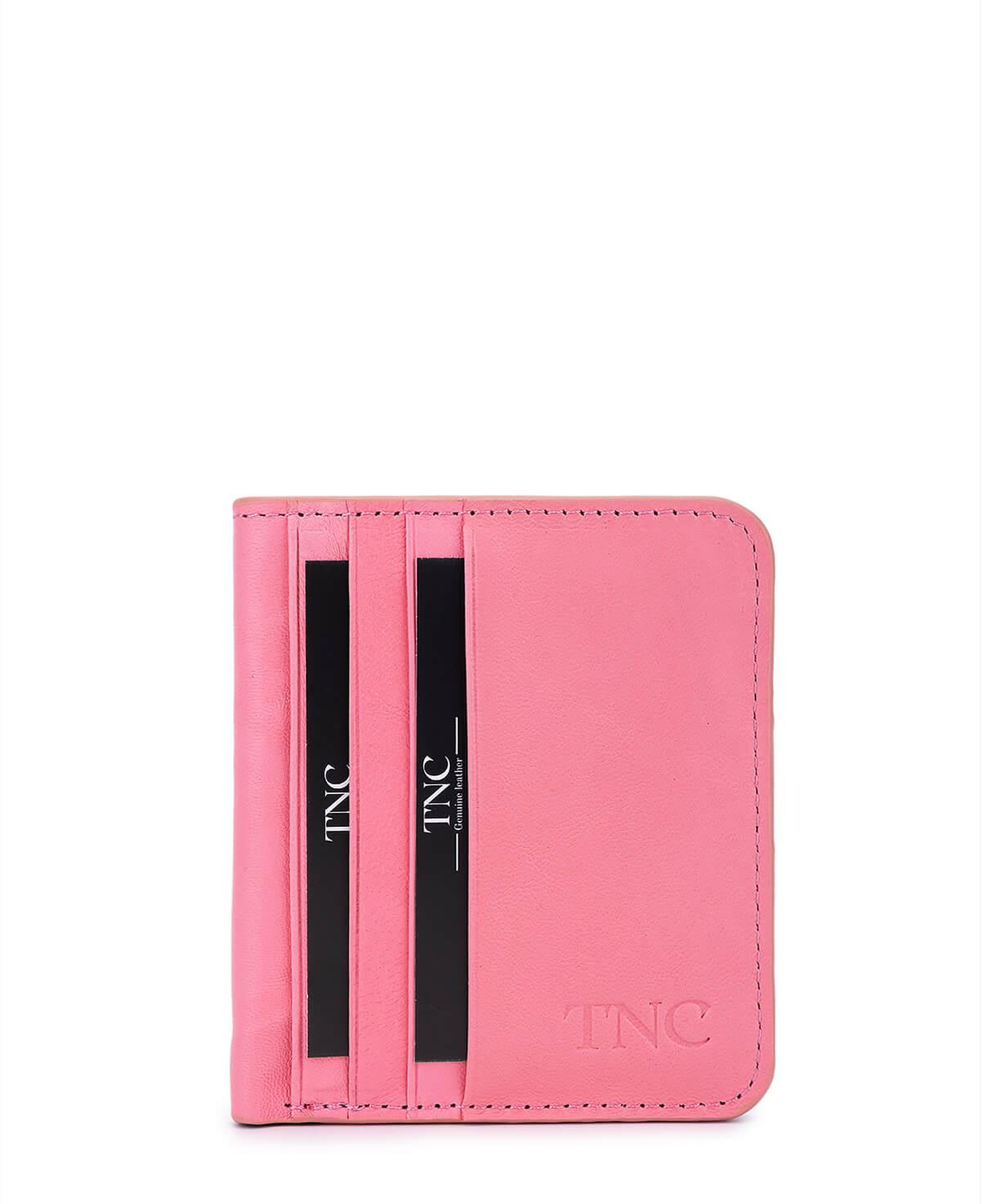 Tamer Tanca Unisex Hakiki Deri Pembe Kartlık