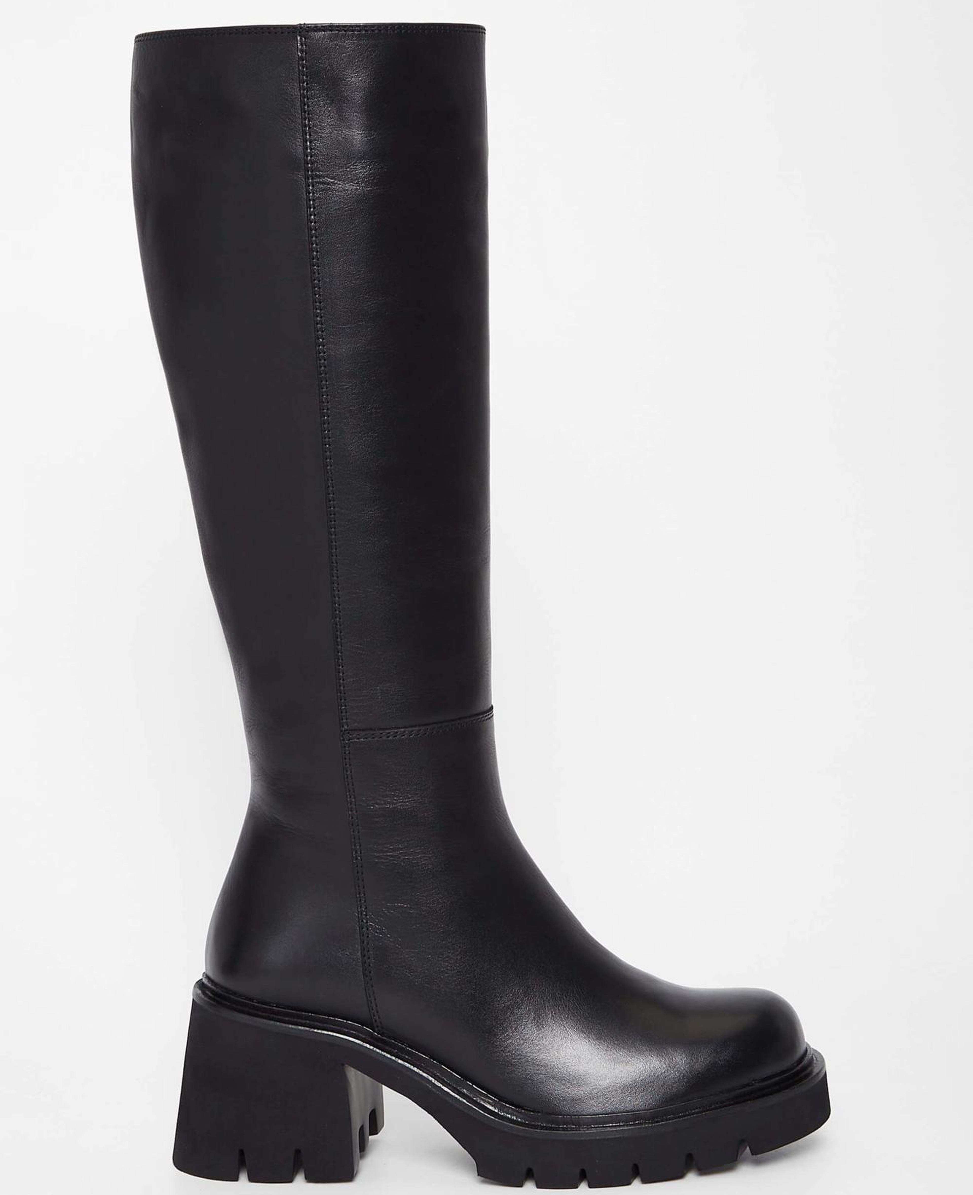 Tamer Tanca Kadın Hakiki Deri Siyah Deri Casual Çizme