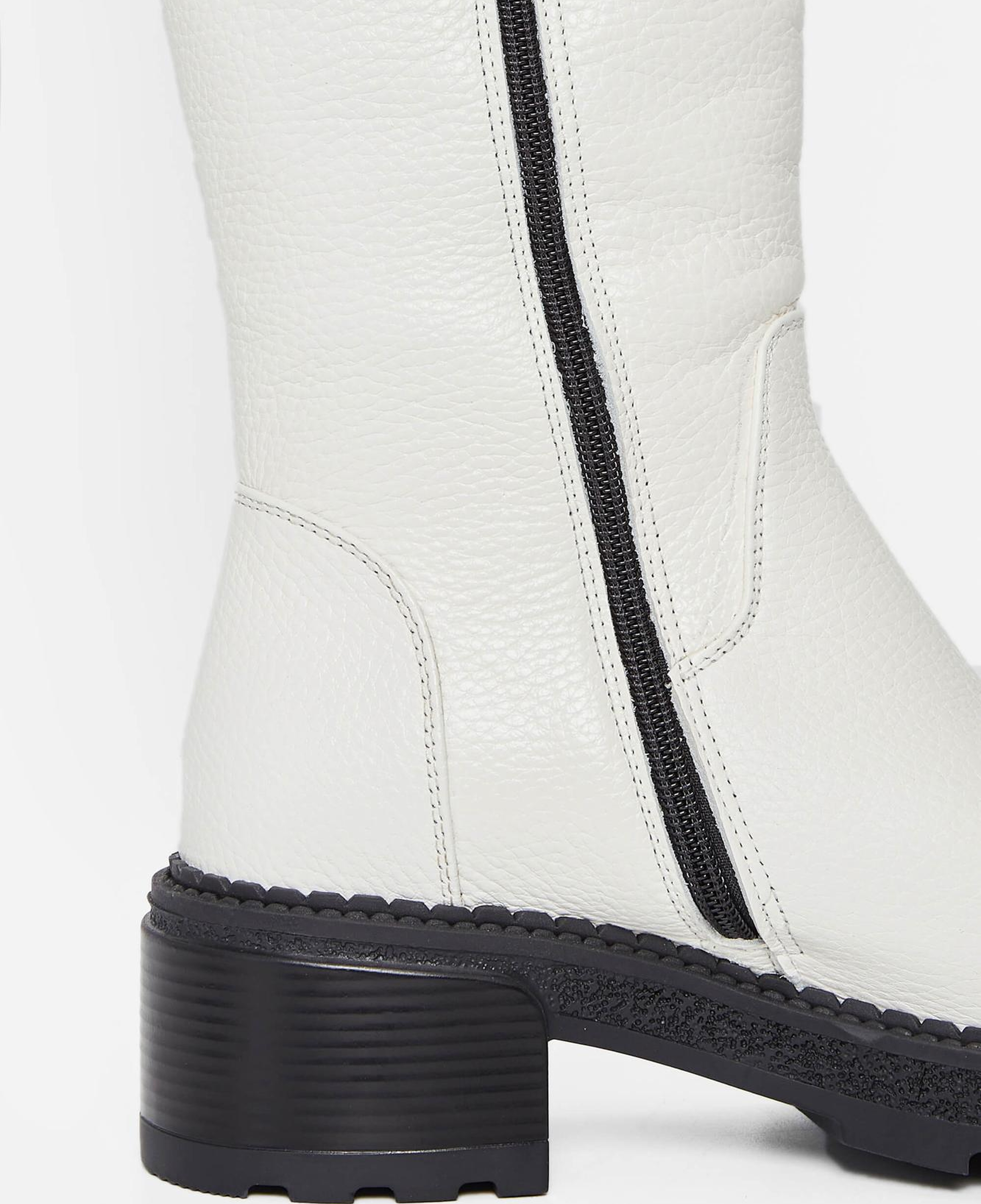 Tamer Tanca Kadın Hakiki Deri Kırık Beyaz Casual Çizme