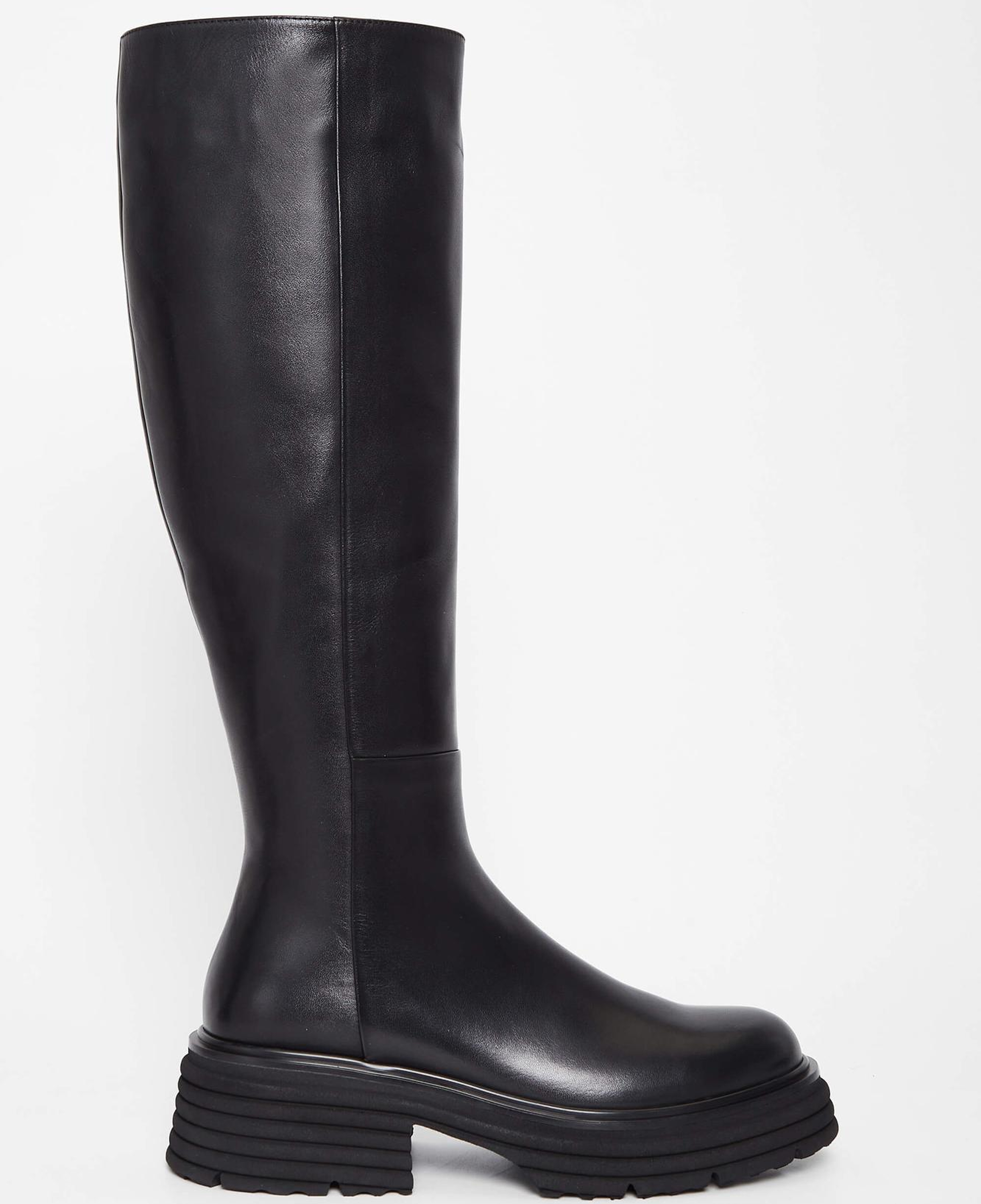 Tamer Tanca Kadın Hakiki Deri Siyah Deri Casual Çizme