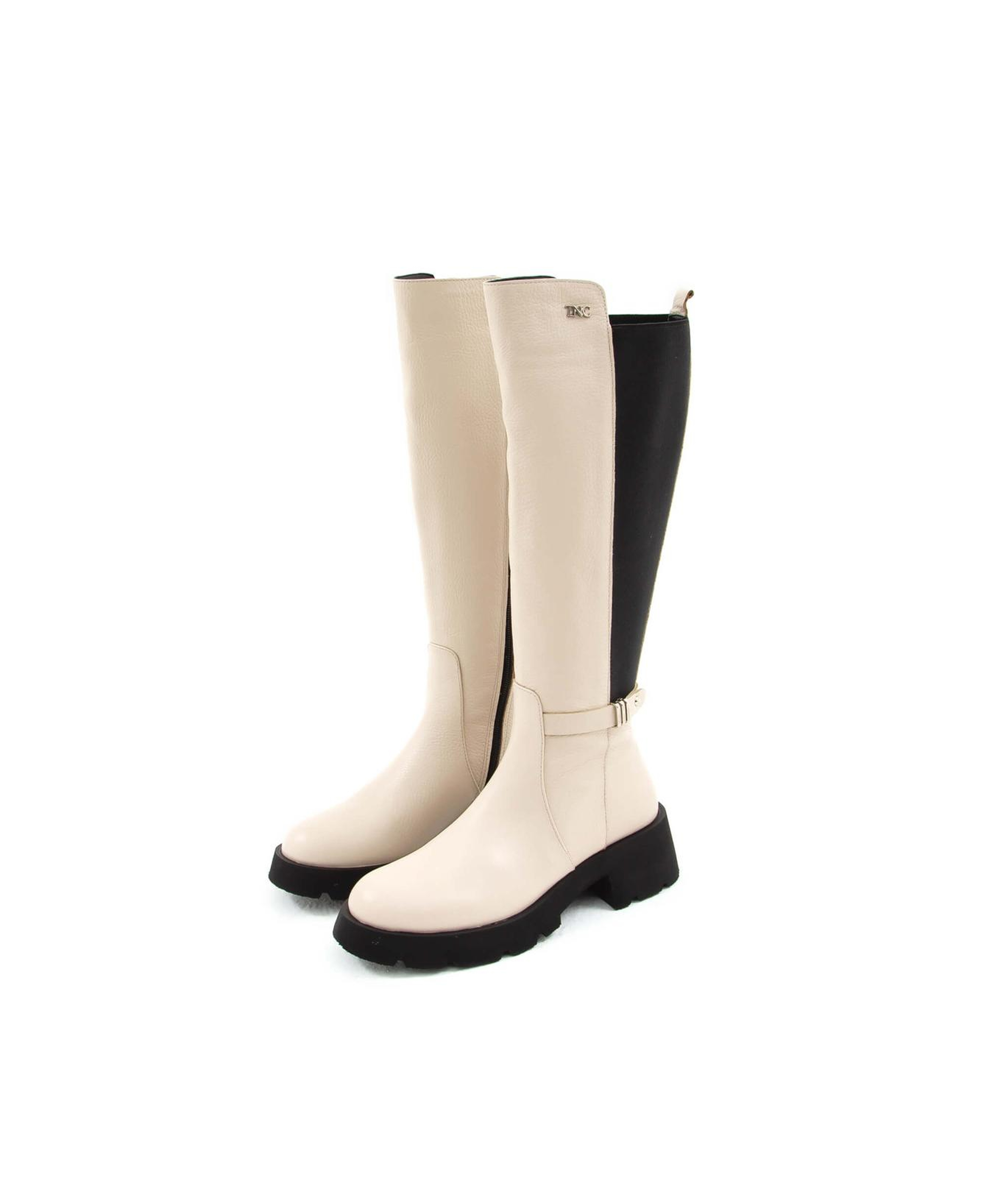 Tamer Tanca Kadın Hakiki Deri Bej Casual Çizme