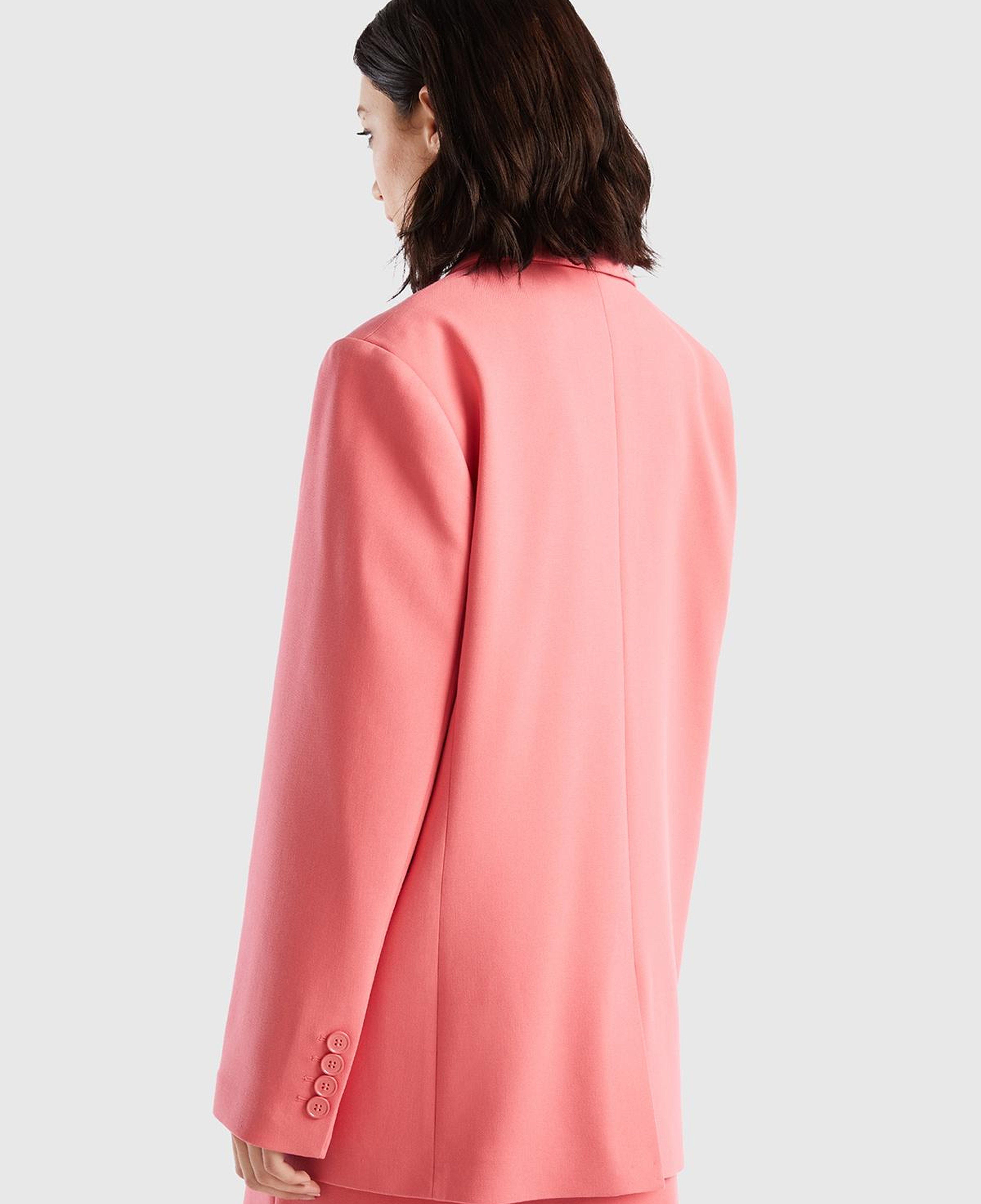 Kadın Gül Kurusu Kruvaze Ceket