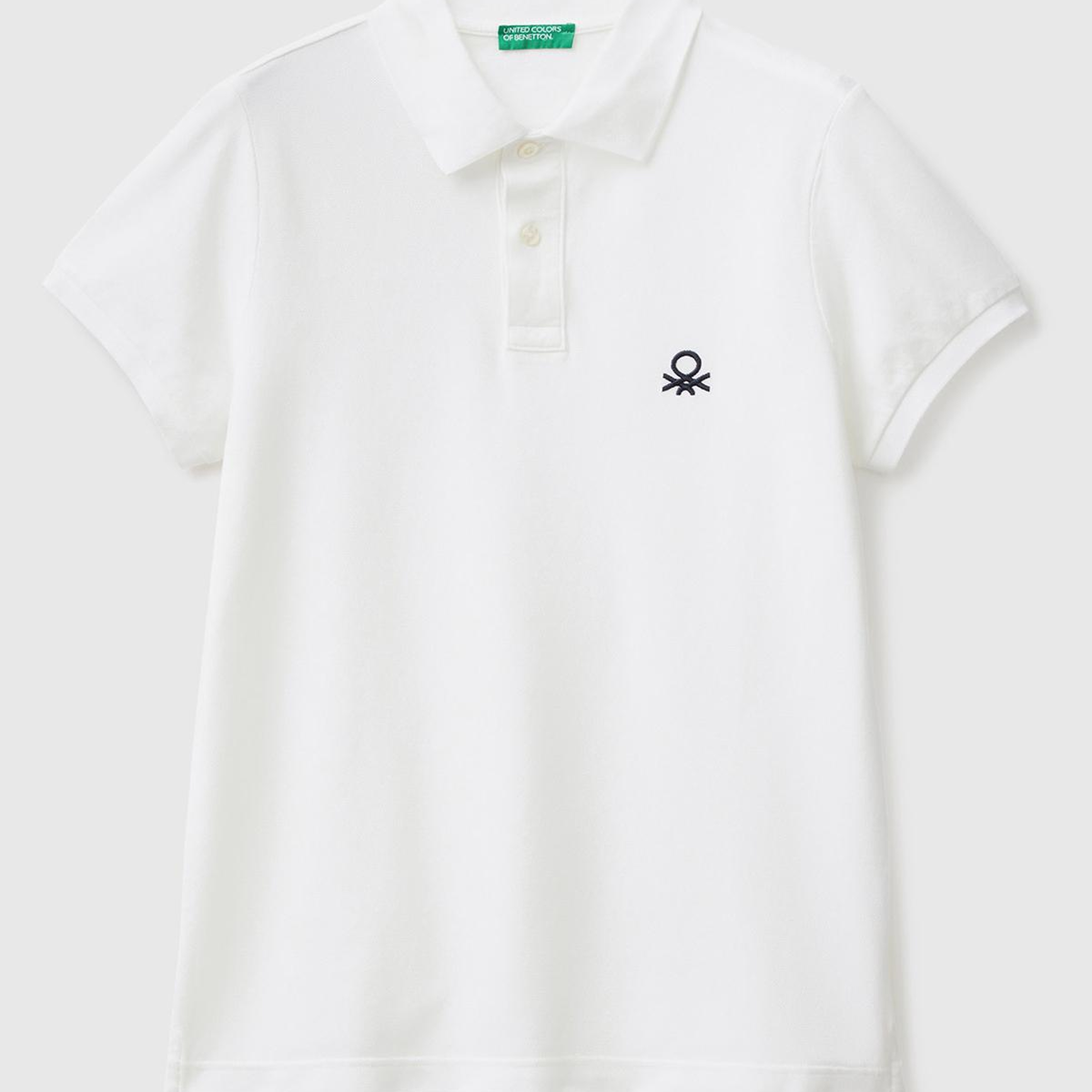 Erkek Beyaz Slim Fit Kısa Kollu Polo T-Shirt