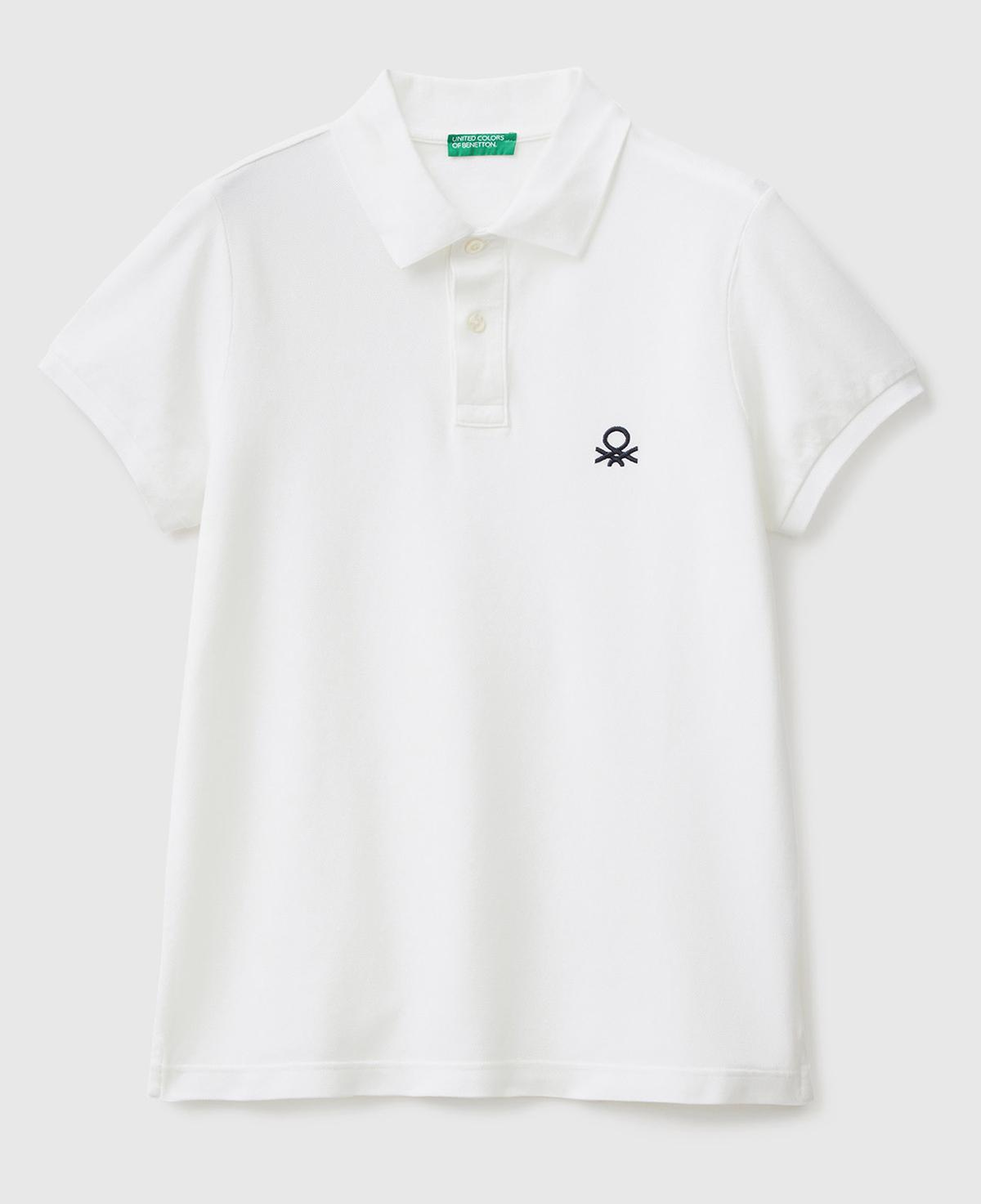 Erkek Beyaz Slim Fit Kısa Kollu Polo T-Shirt