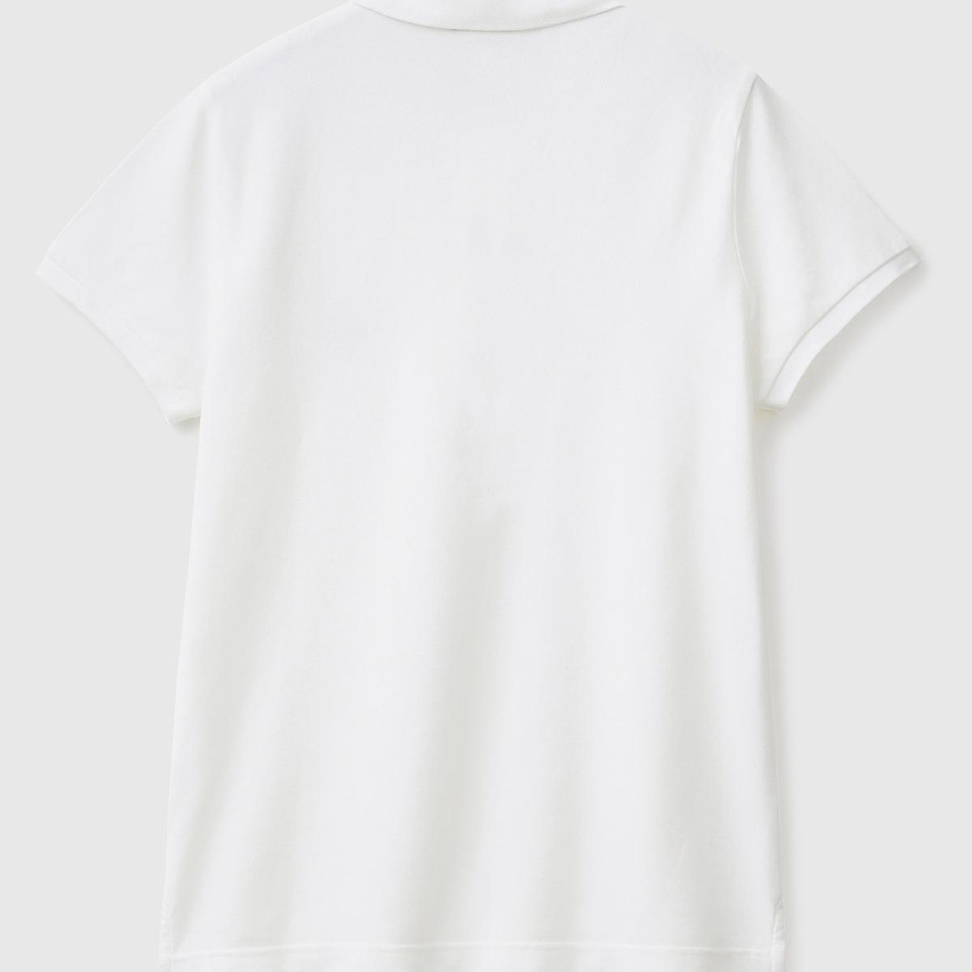 Erkek Beyaz Slim Fit Kısa Kollu Polo T-Shirt