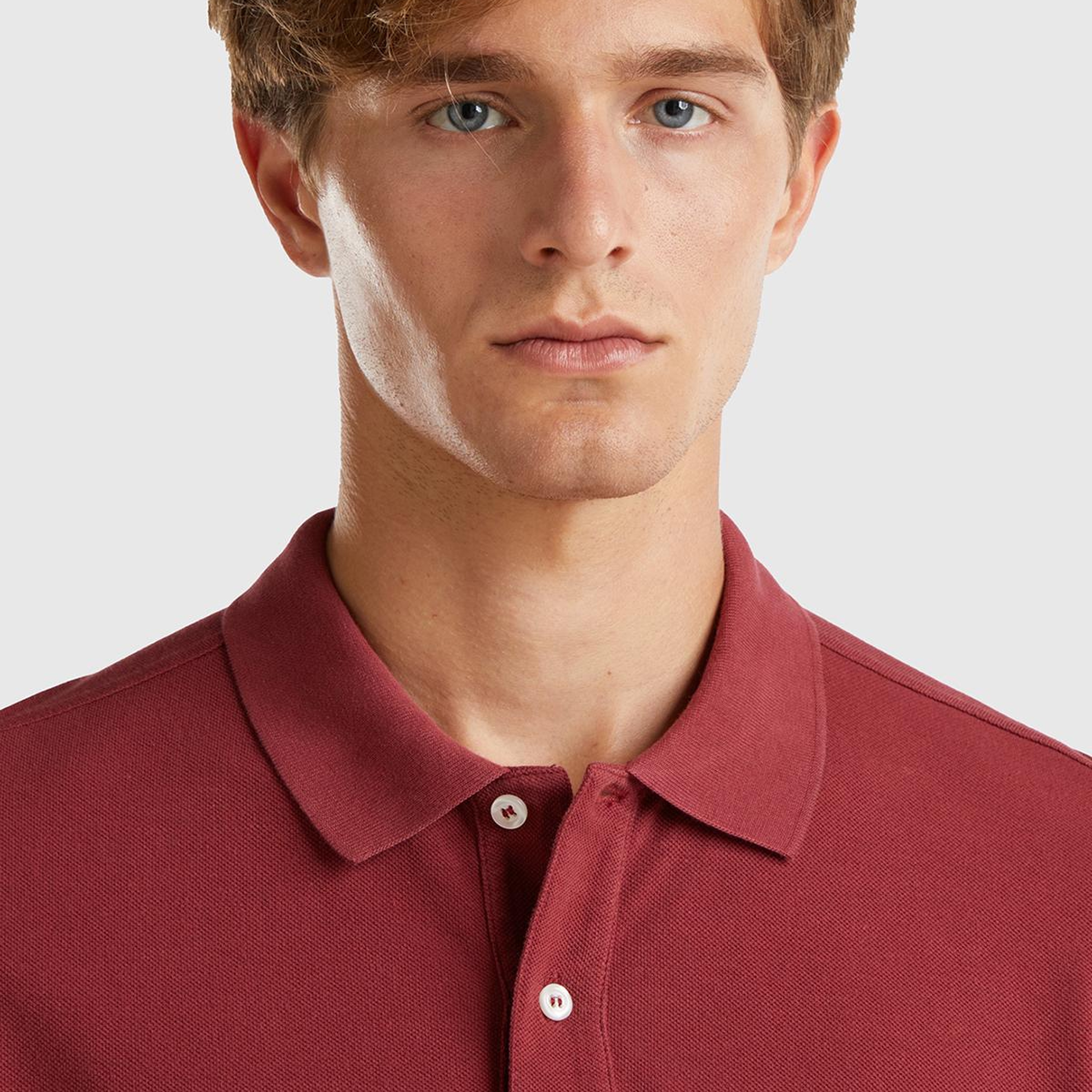 Erkek Bordo Uzun Kol Polo T-Shirt