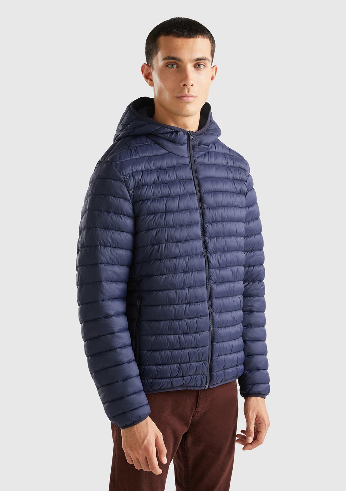 Erkek Lacivert Pufa Mont