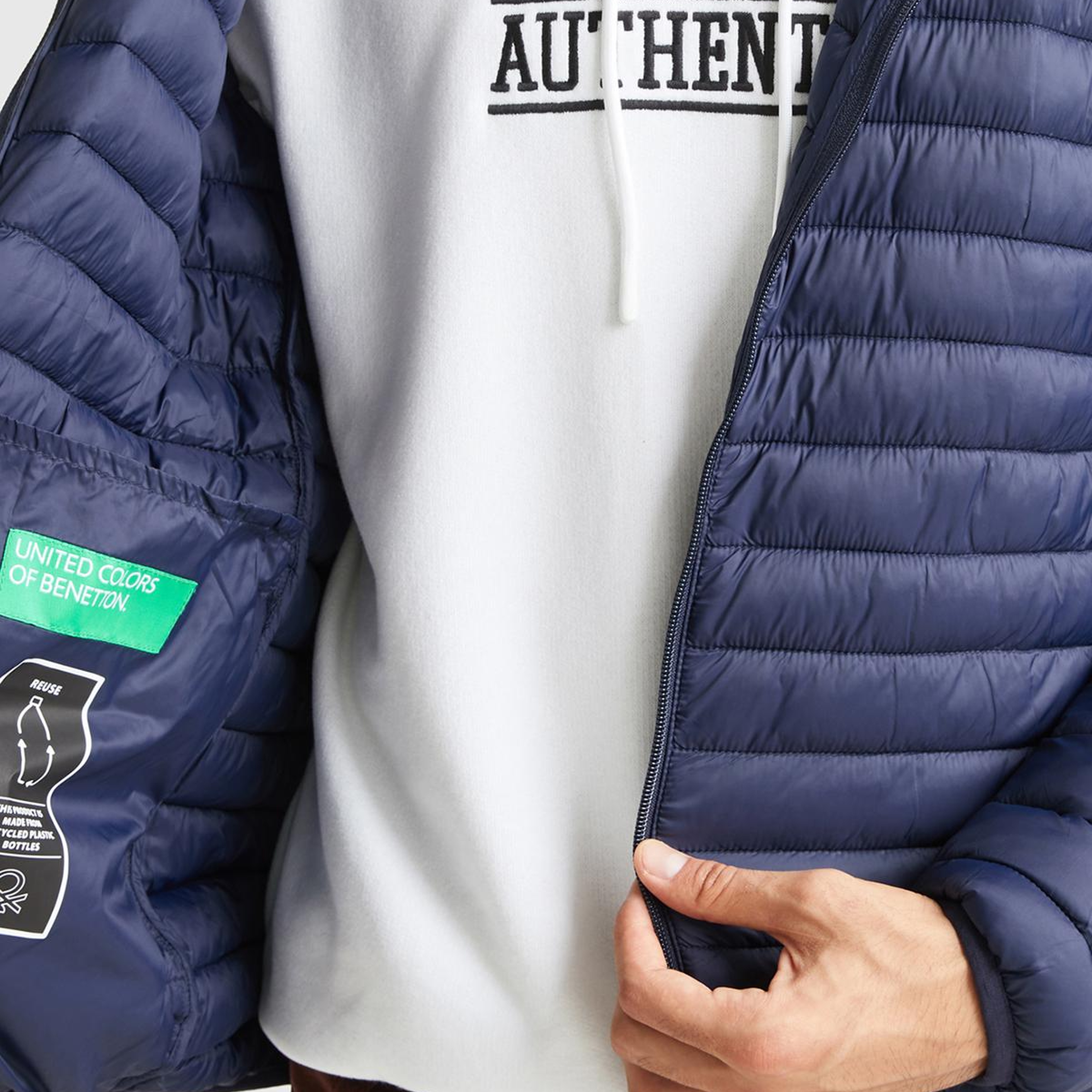 Erkek Lacivert Pufa Mont