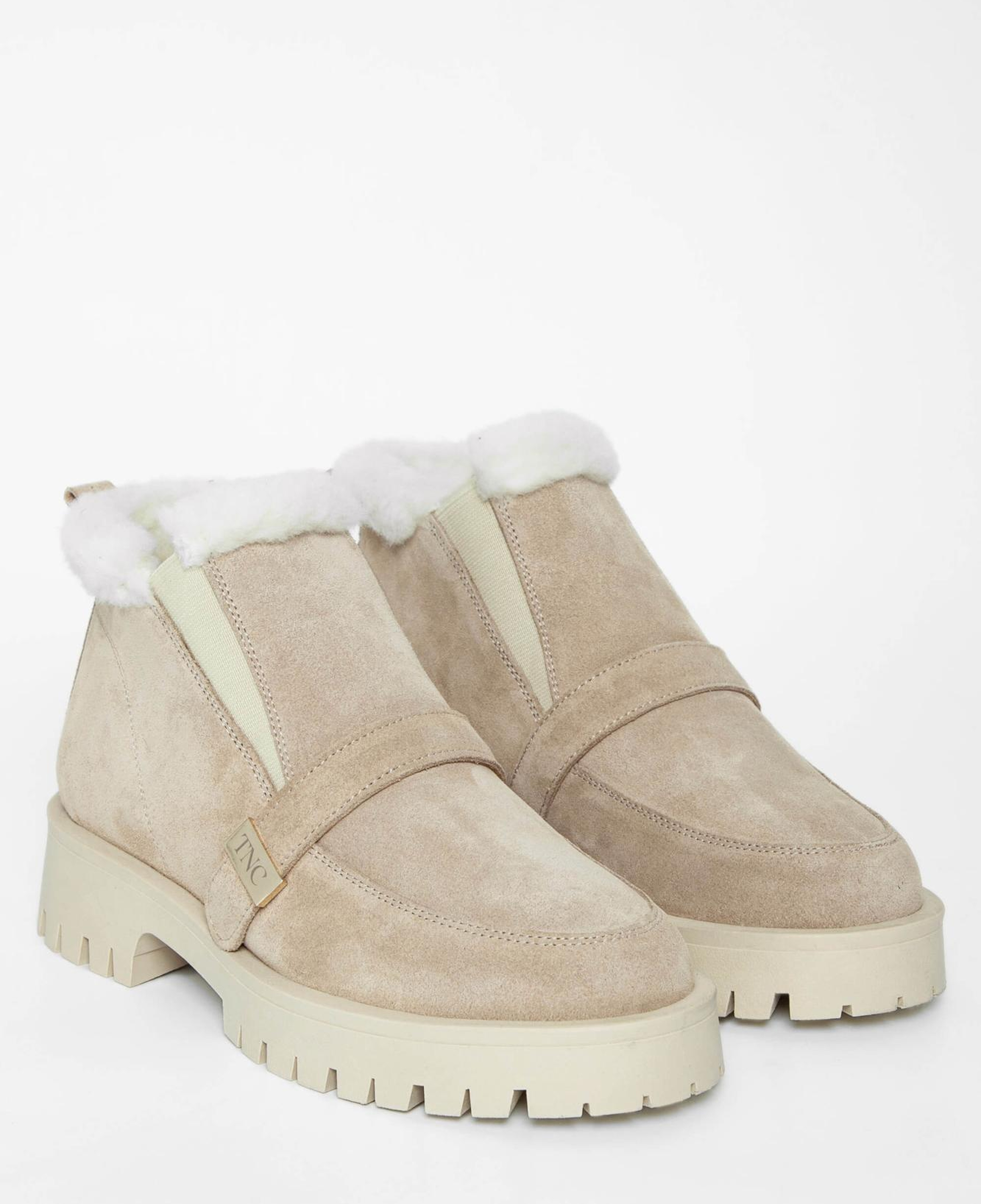 Tamer Tanca Kadın Hakiki Deri Bej Casual Bot