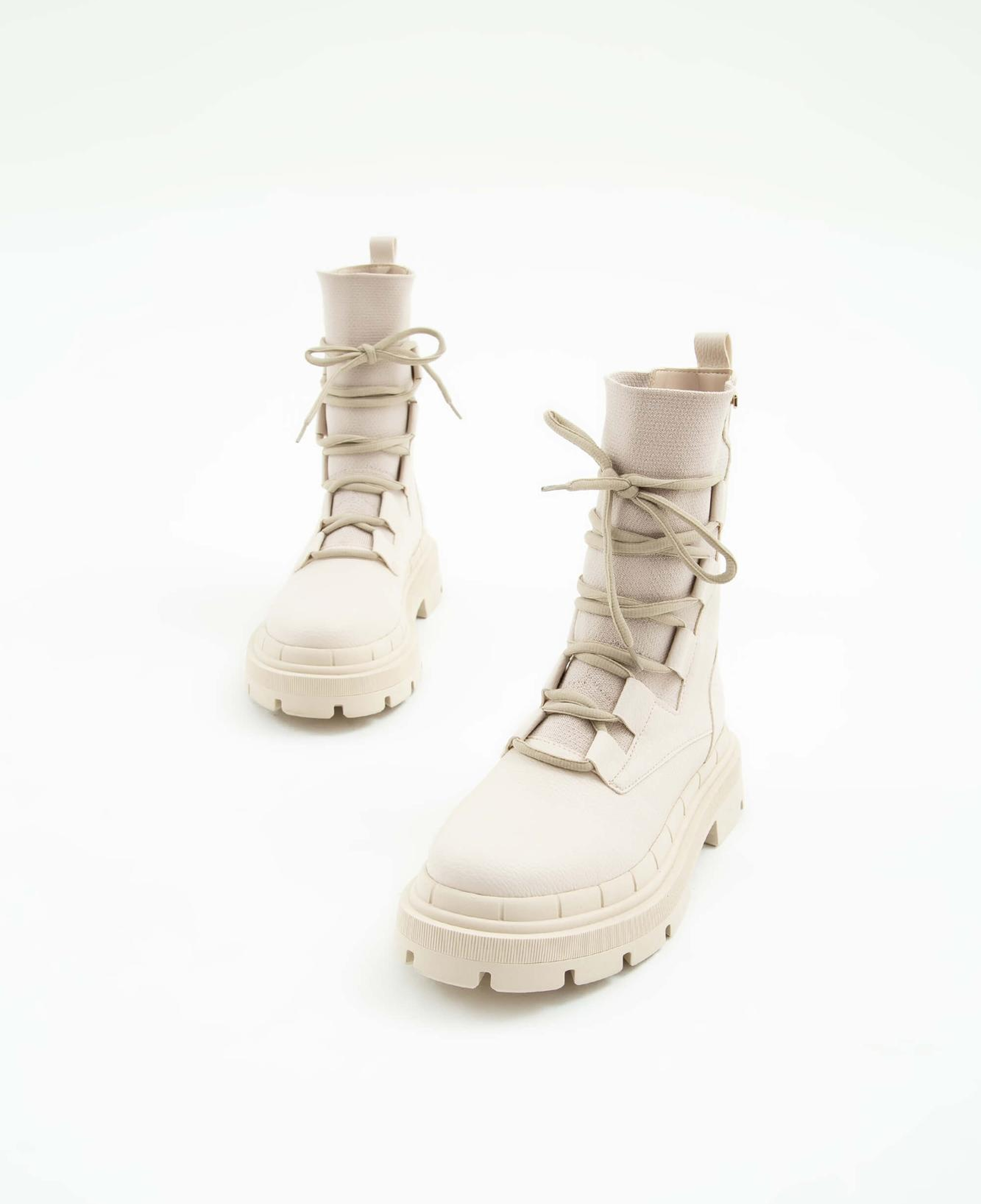 Tamer Tanca Kadın Hakiki Deri Ekru Casual Bot