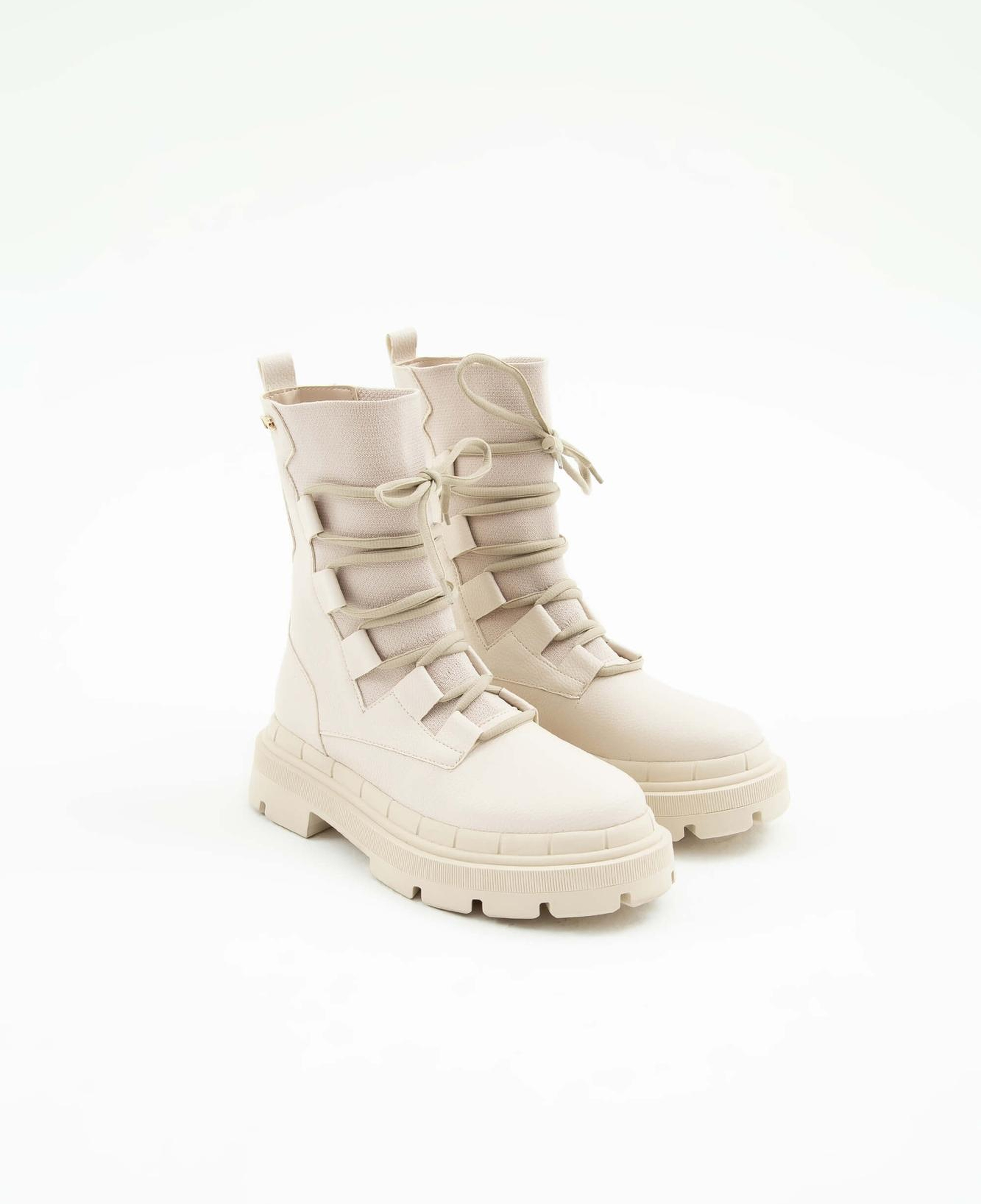 Tamer Tanca Kadın Hakiki Deri Ekru Casual Bot