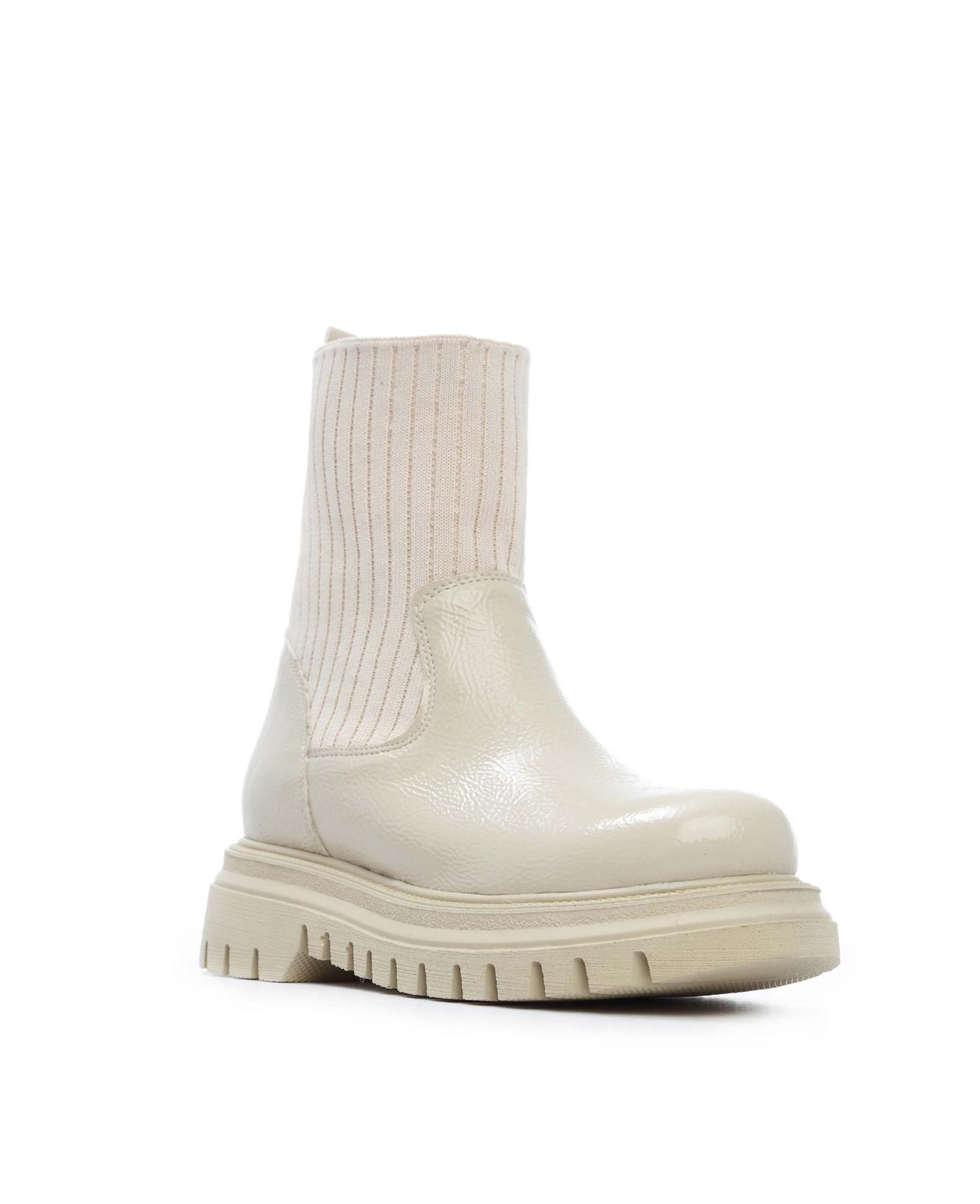 Tamer Tanca Kadın Hakiki Deri Bej Bot