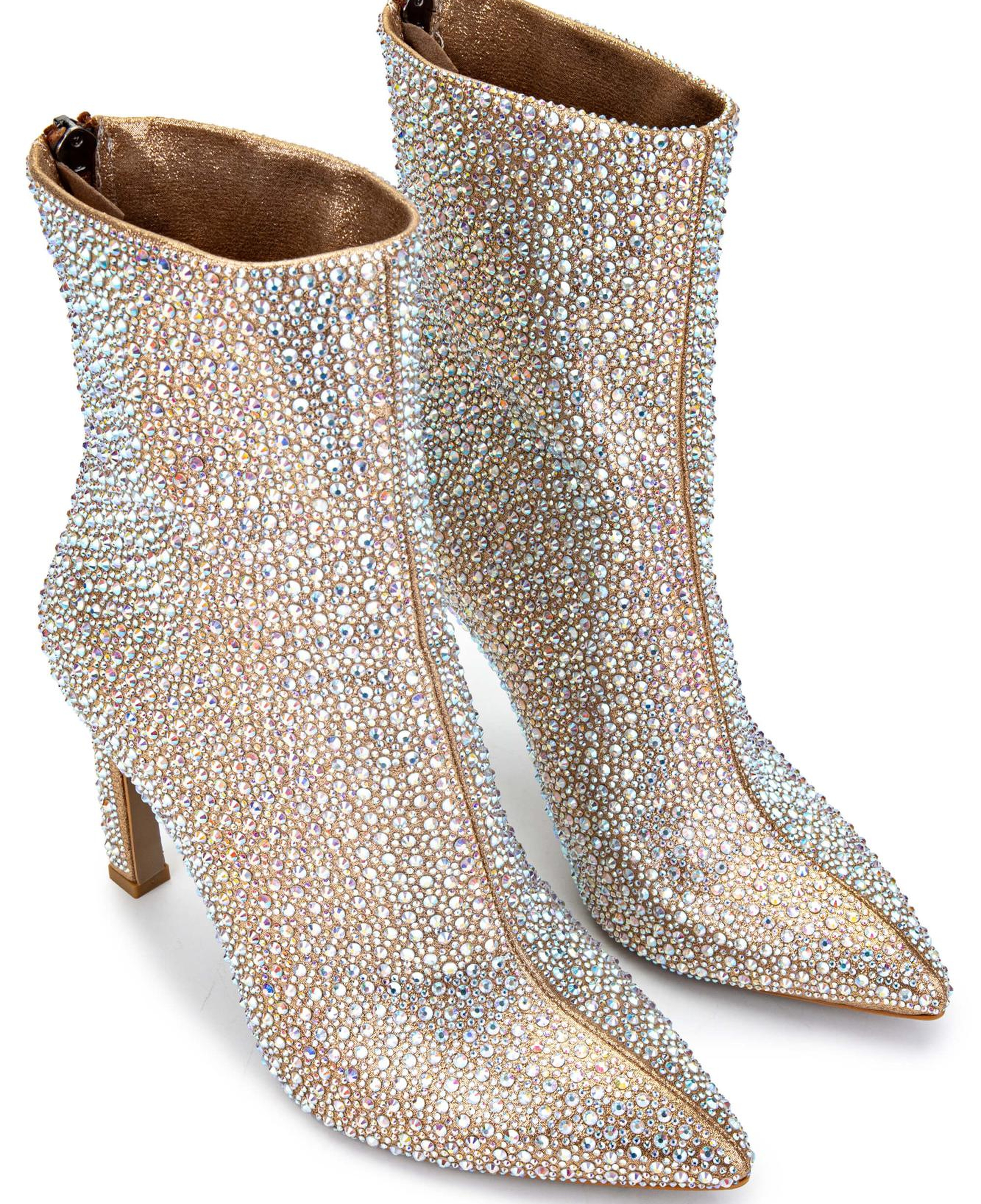 Tamer Tanca Kadın Hakiki Deri Bej Topuklu Bot