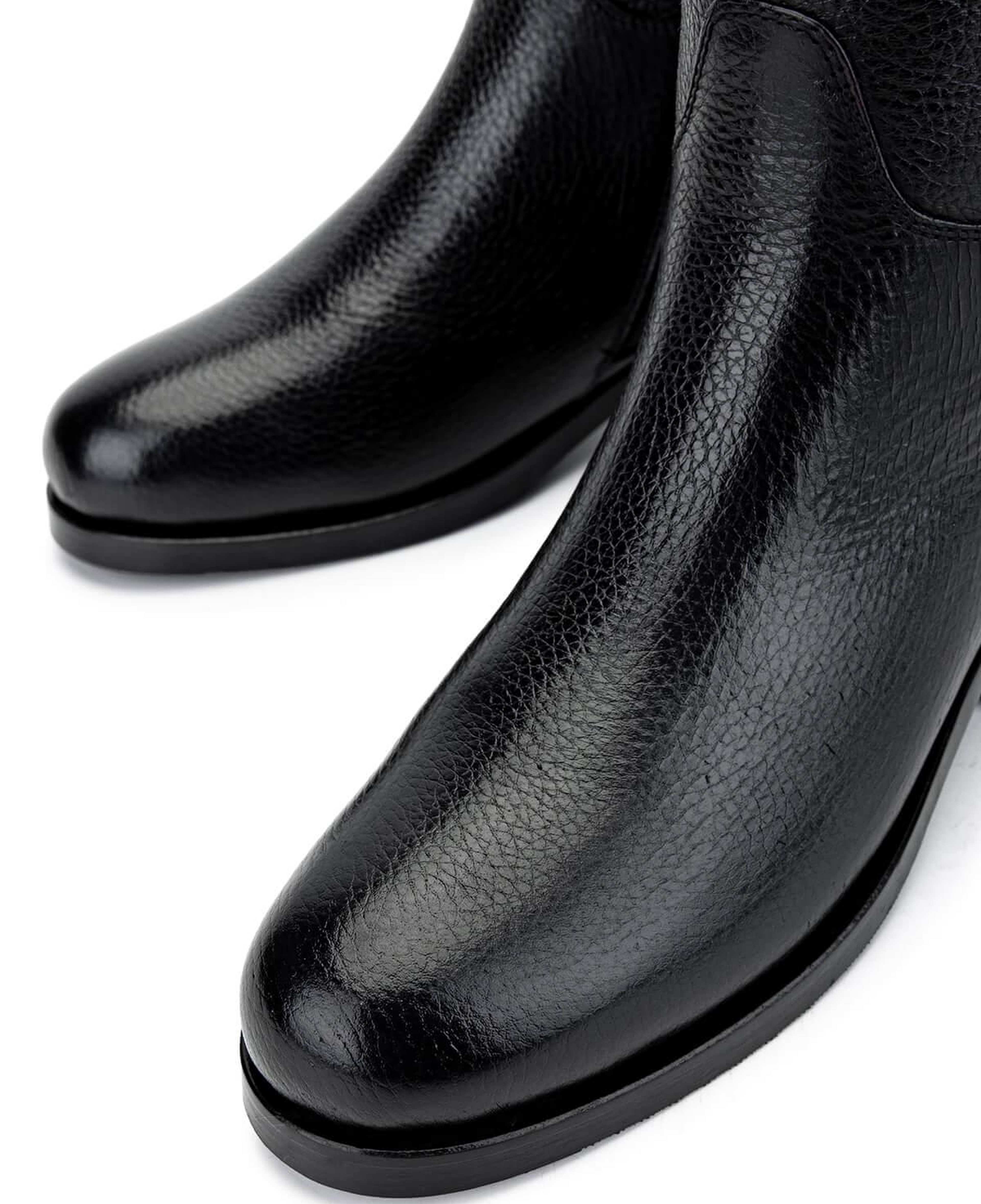 Tamer Tanca Kadın Hakiki Deri Siyah Floter Casual Çizme