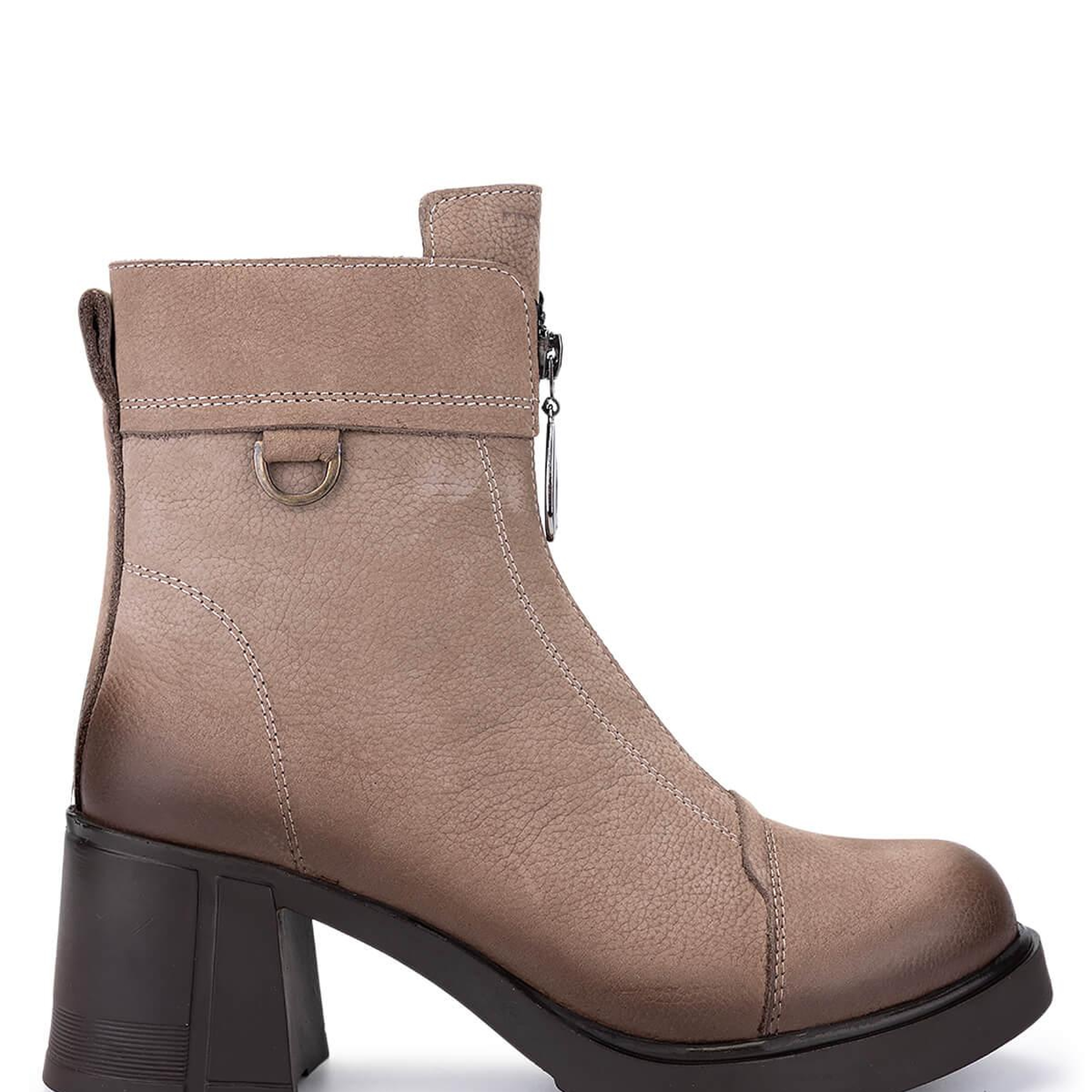 Tamer Tanca Kadın Hakiki Deri Vizon Nubuk Casual Bot