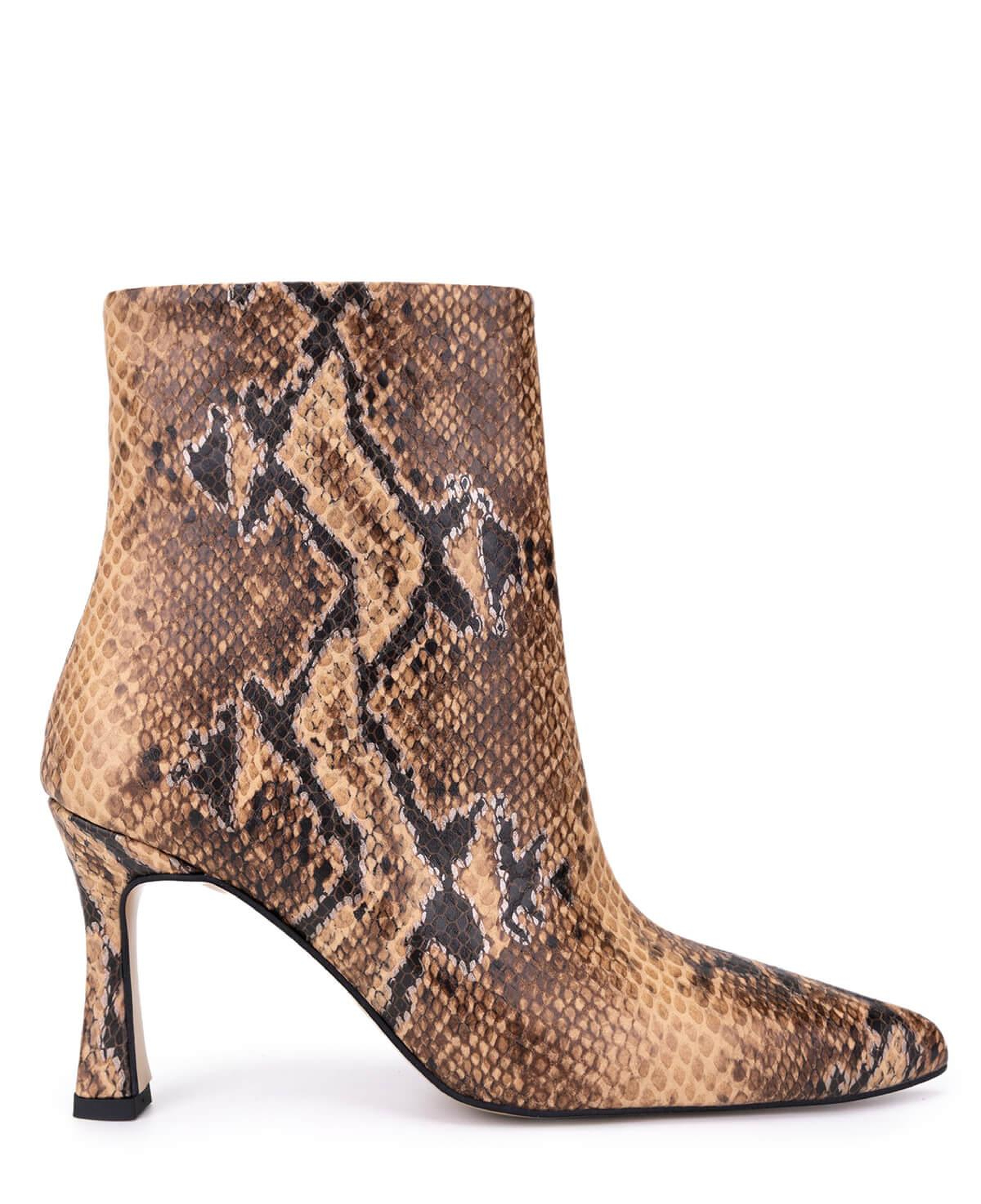 Tamer Tanca Kadın Hakiki Deri Naturel Yılan Topuklu Bot