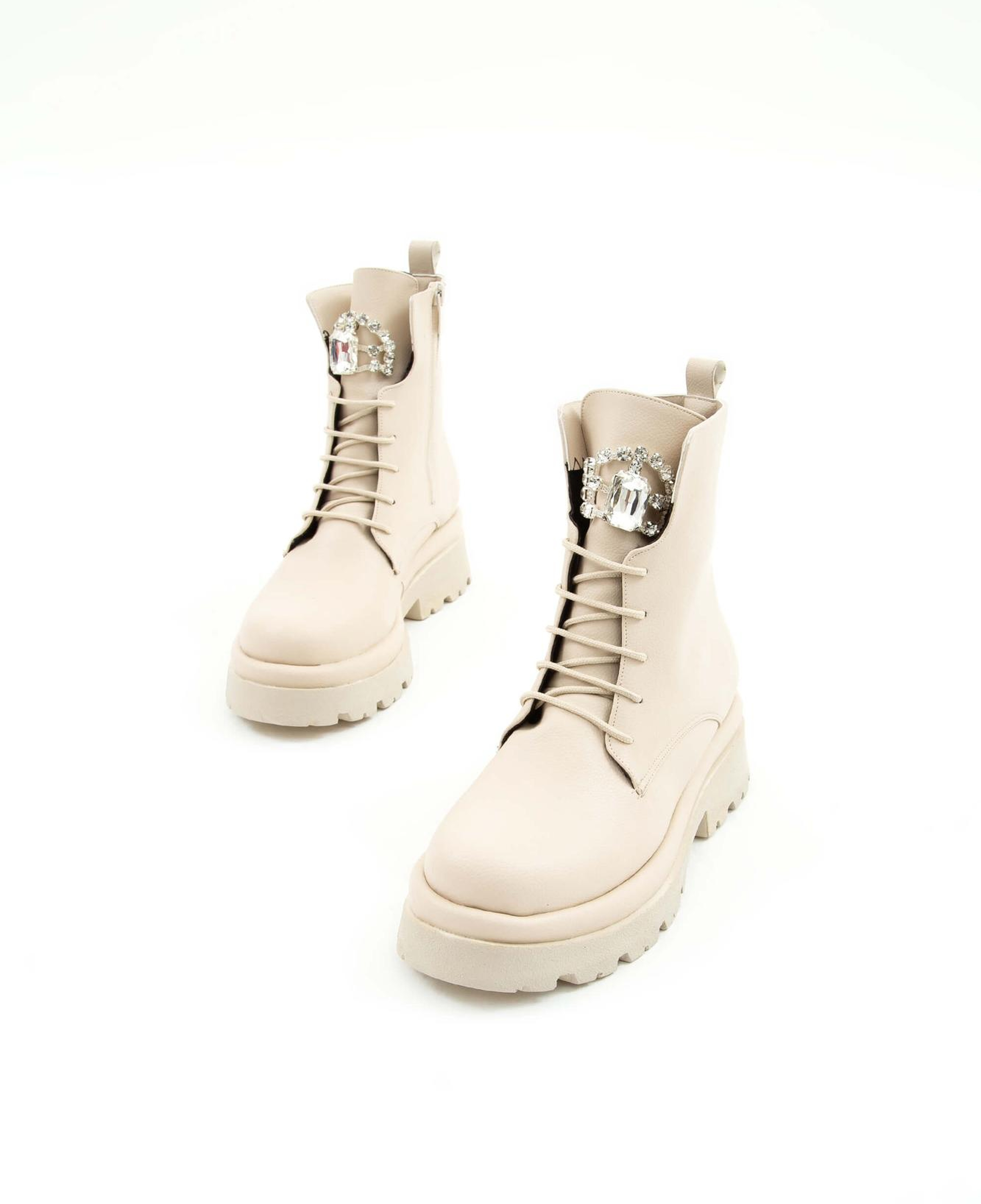 Tamer Tanca Kadın Vegan Bej Casual Bot