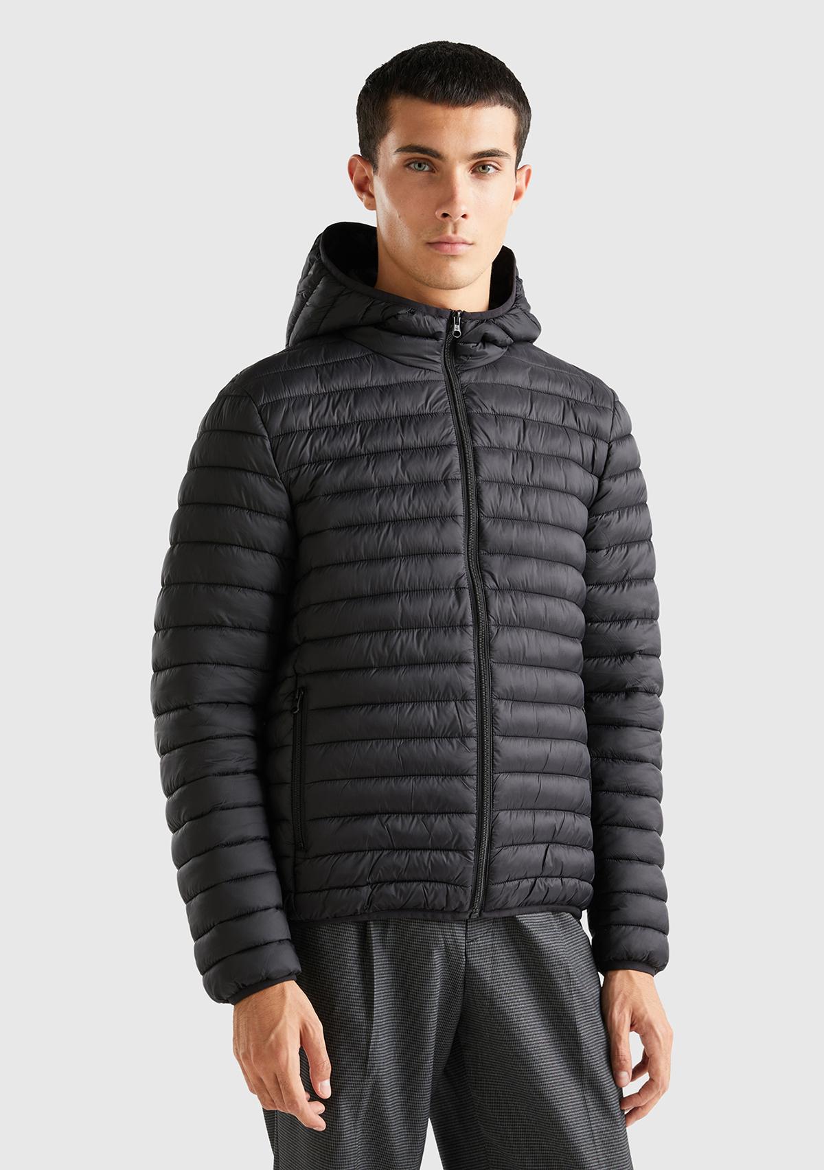 Erkek Siyah Pufa Mont