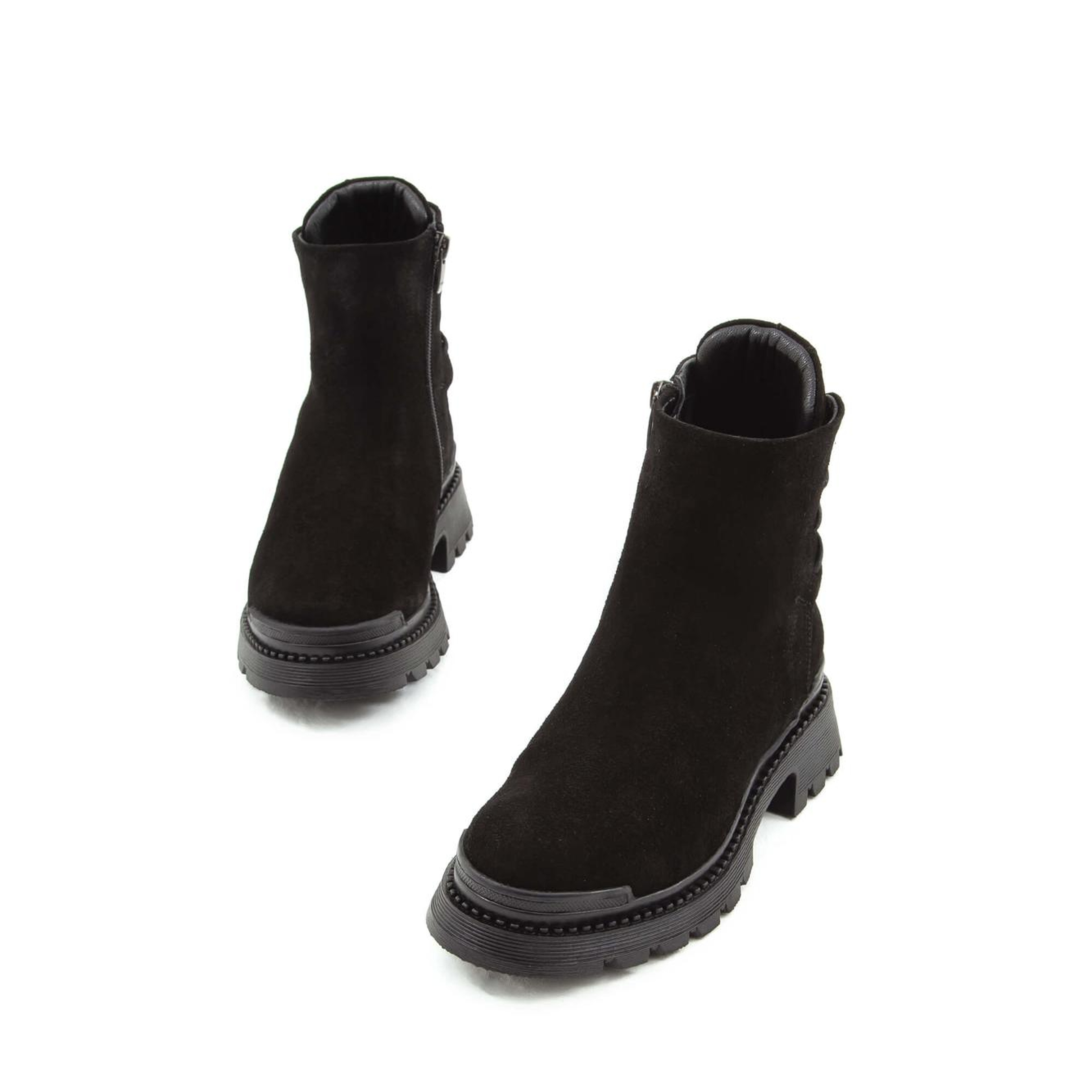 Tamer Tanca Kadın Hakiki Deri Siyah Süet Casual Bot